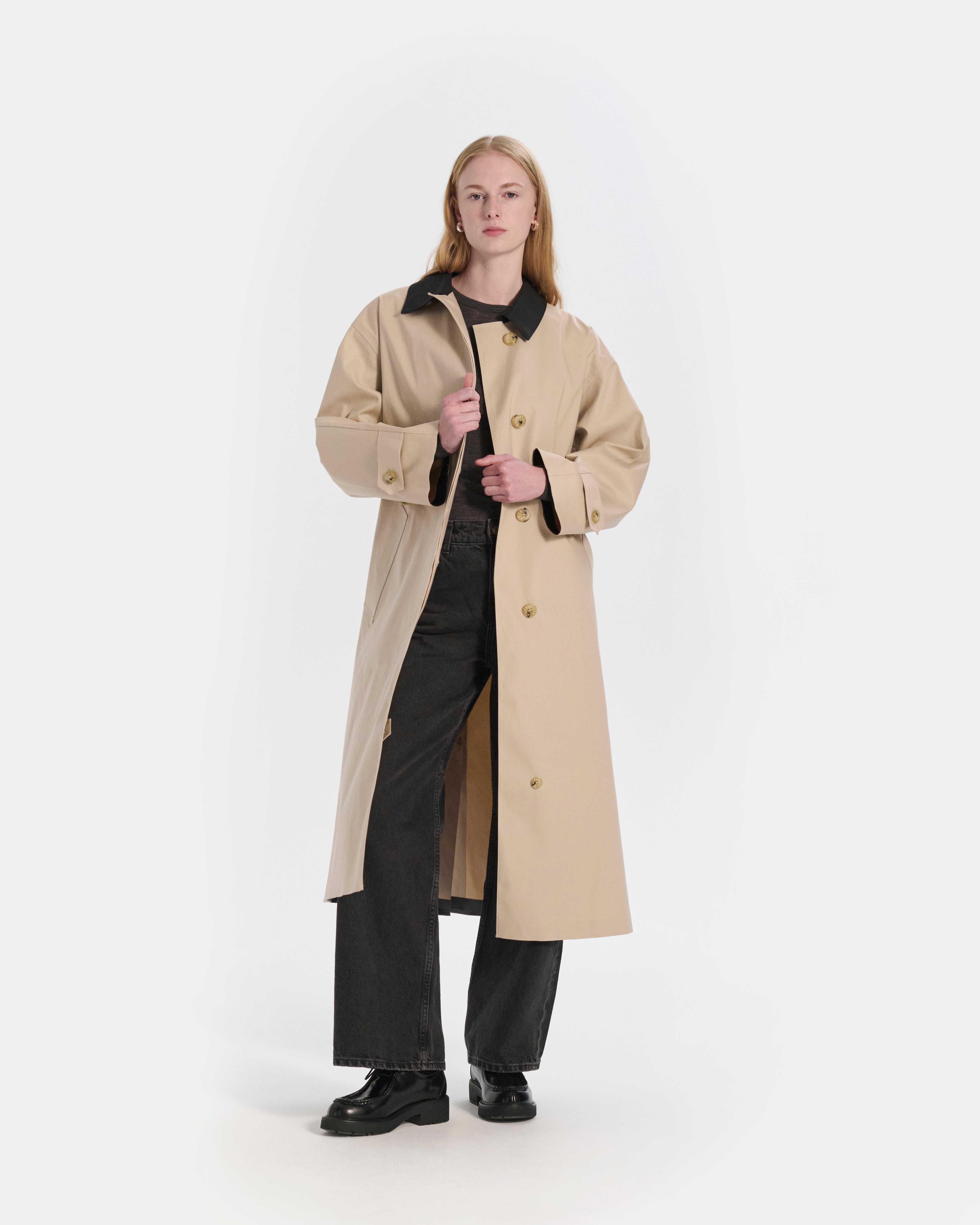 Belted Bowland Rubberised Trench Coat