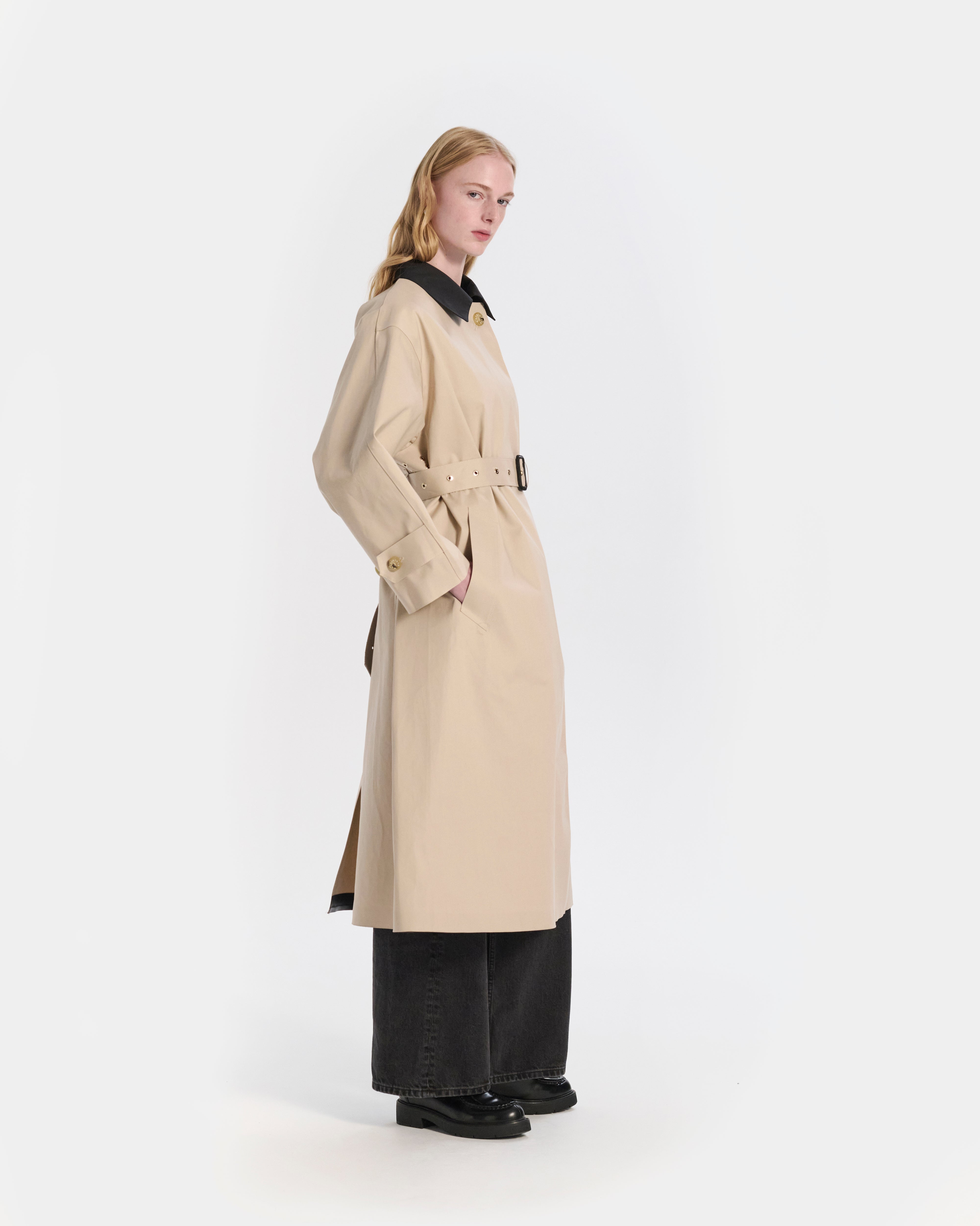 Belted Bowland Rubberised Trench Coat