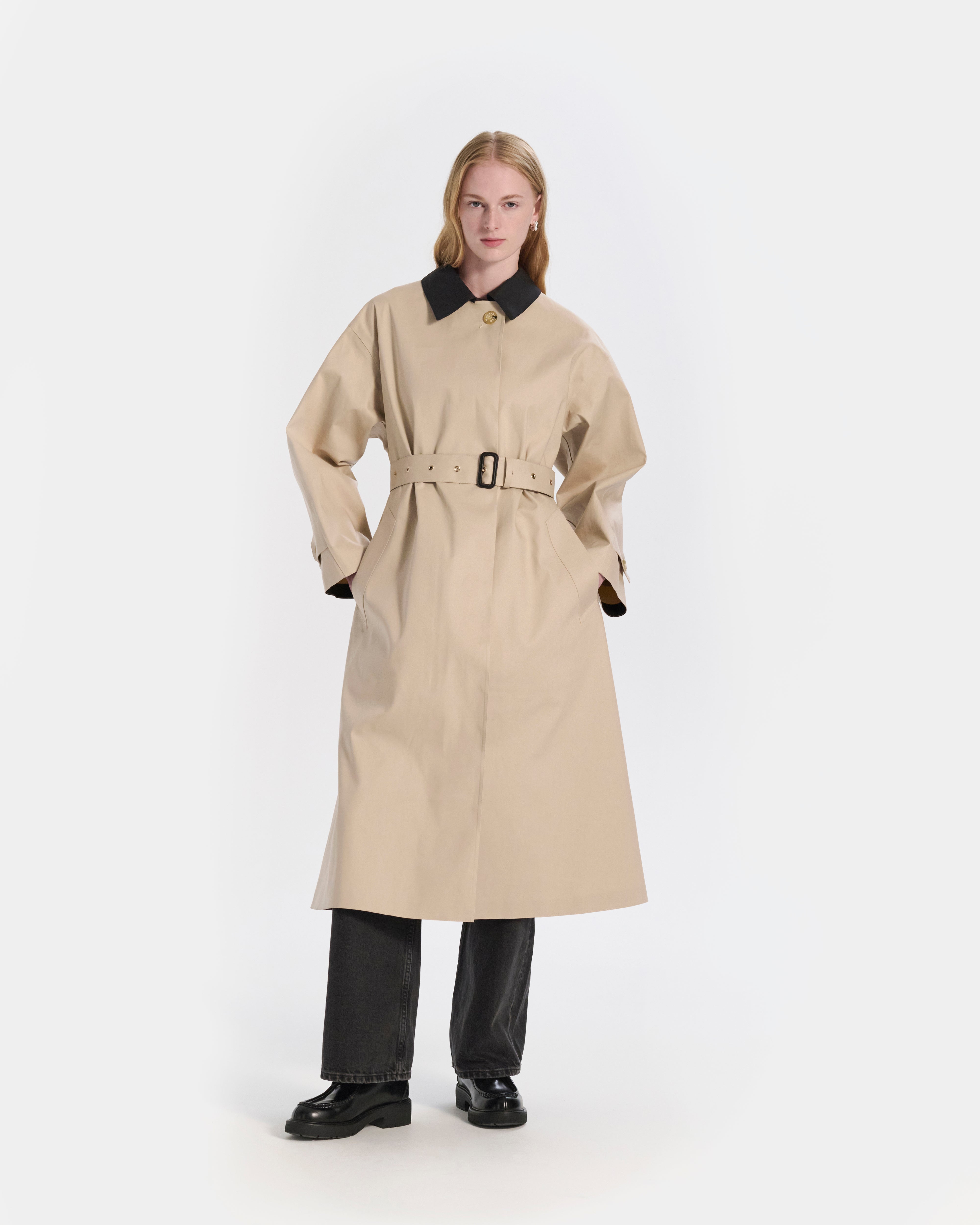 Belted Bowland Rubberised Trench Coat