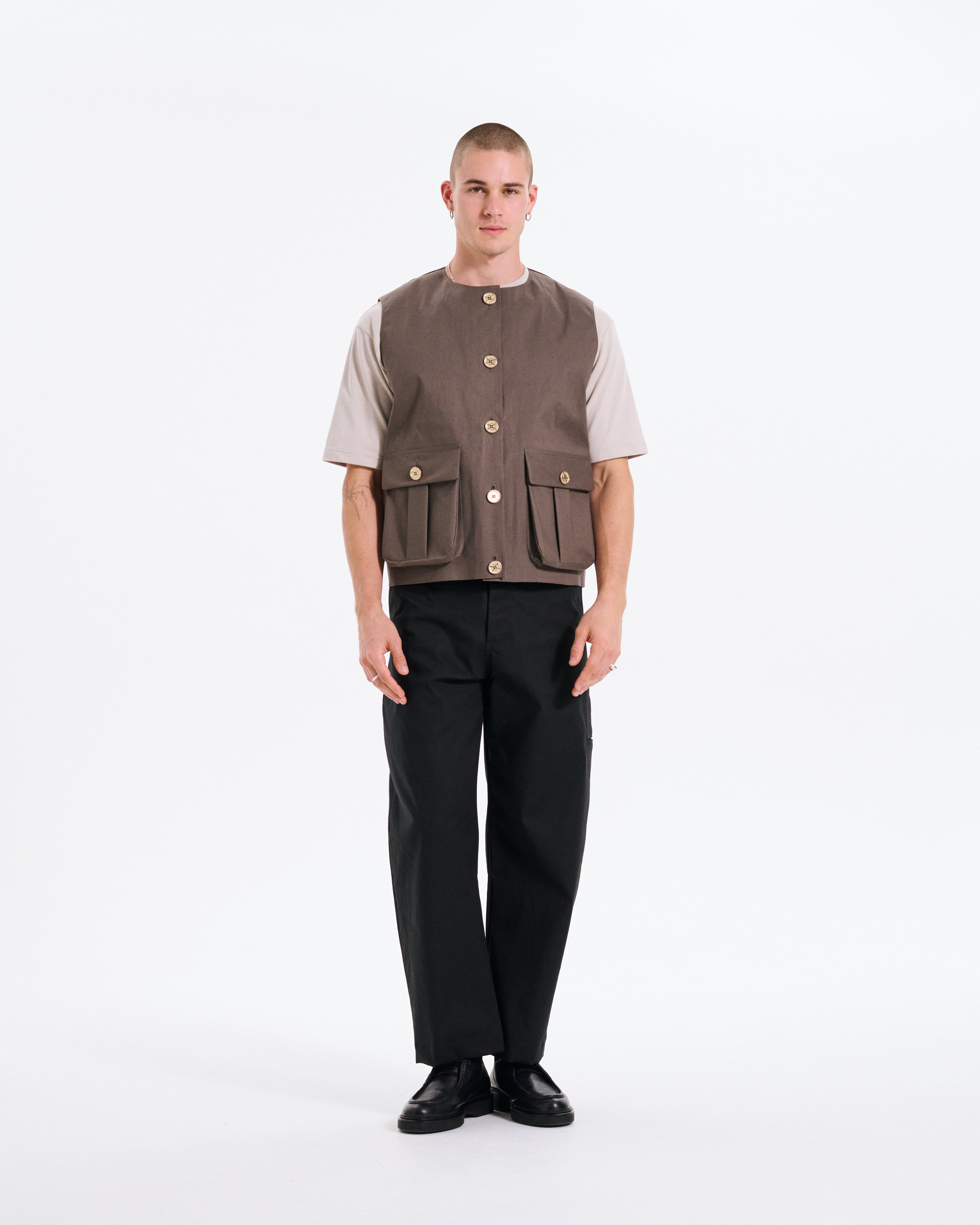 Sleeveless Rubberised Jacket