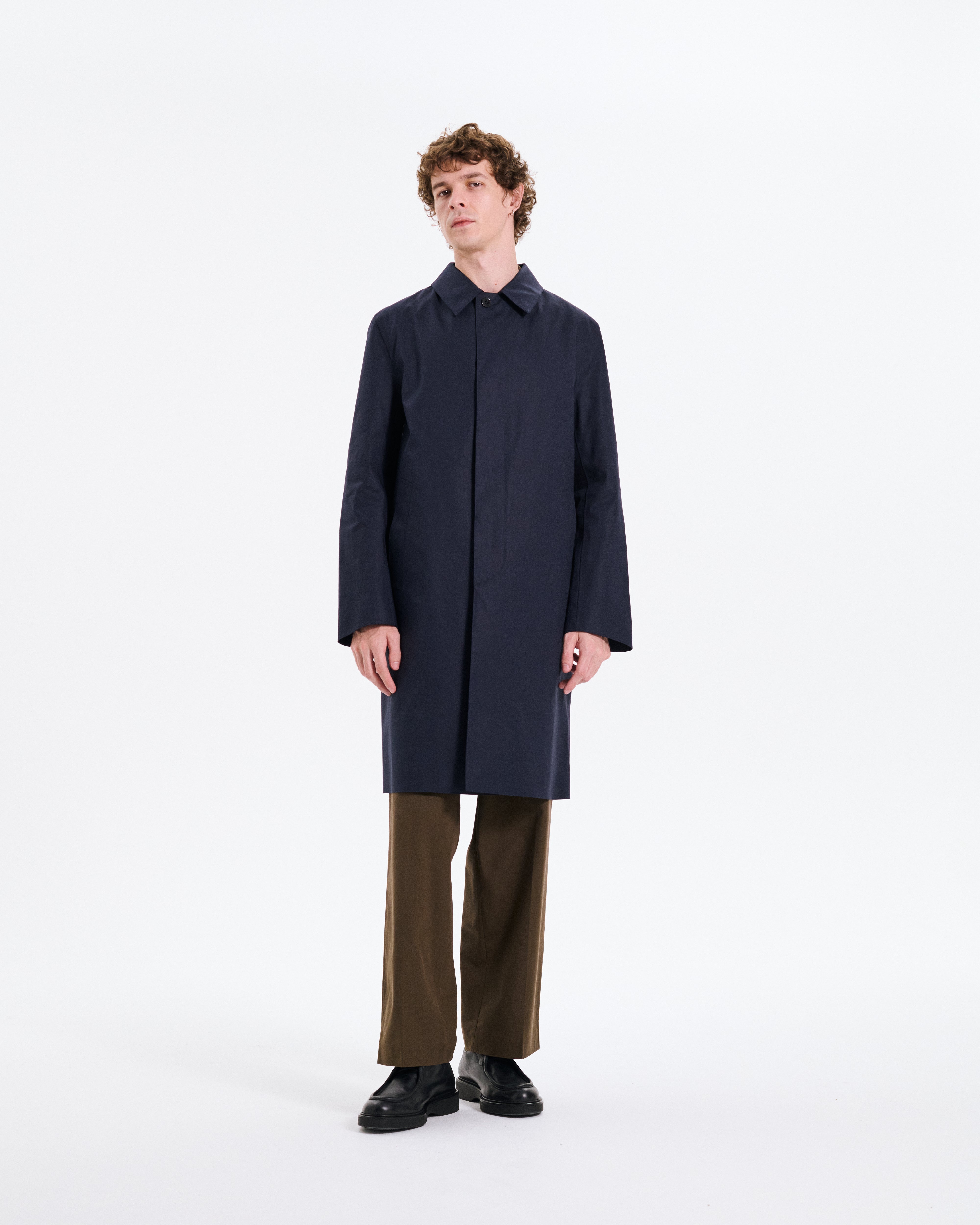 Dunkeld Raintec 3/4 Length Coat Navy Detachable Wool Liner