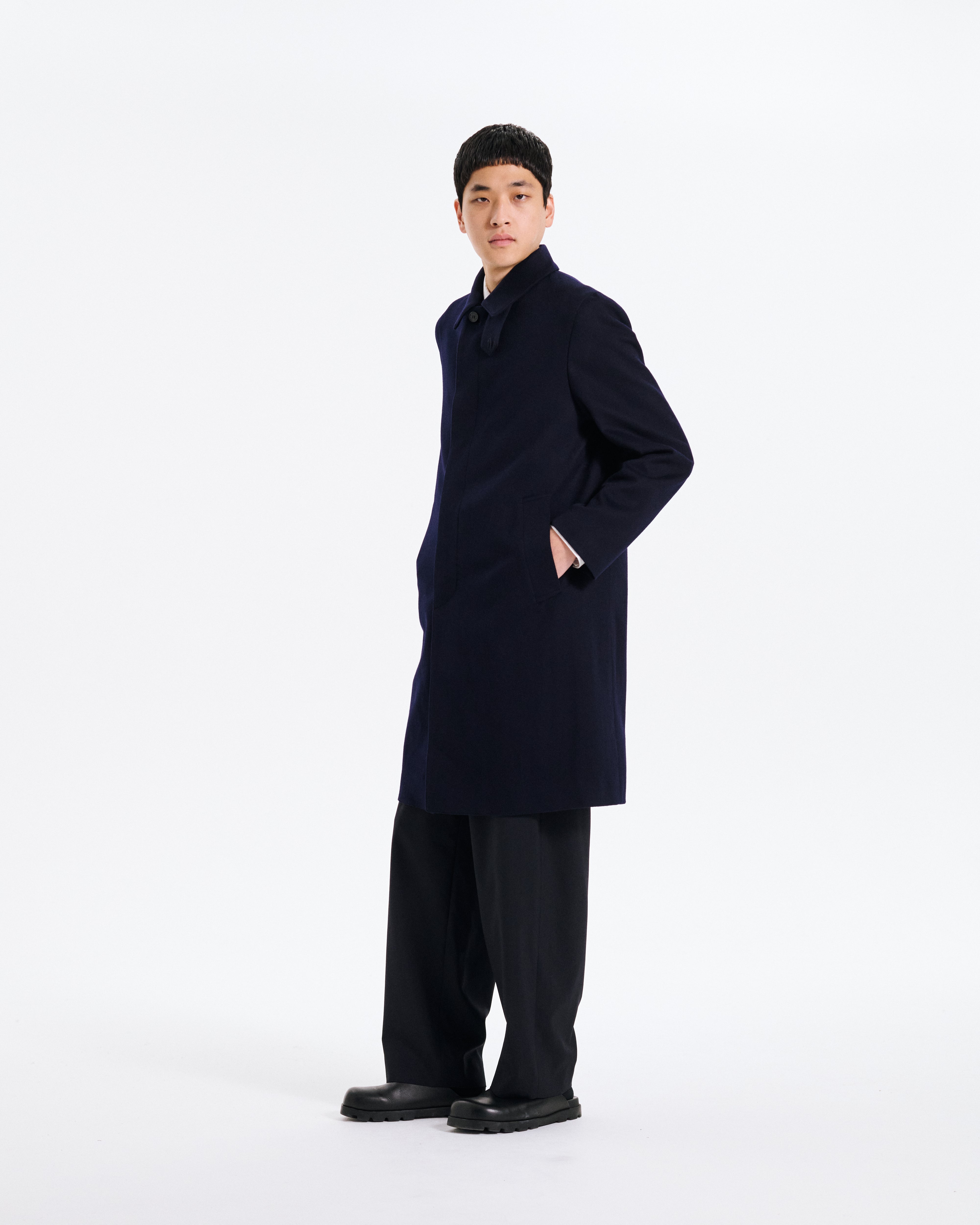 Mens Dunkeld Loro Piana Rain System Wool Coat – Mackintosh