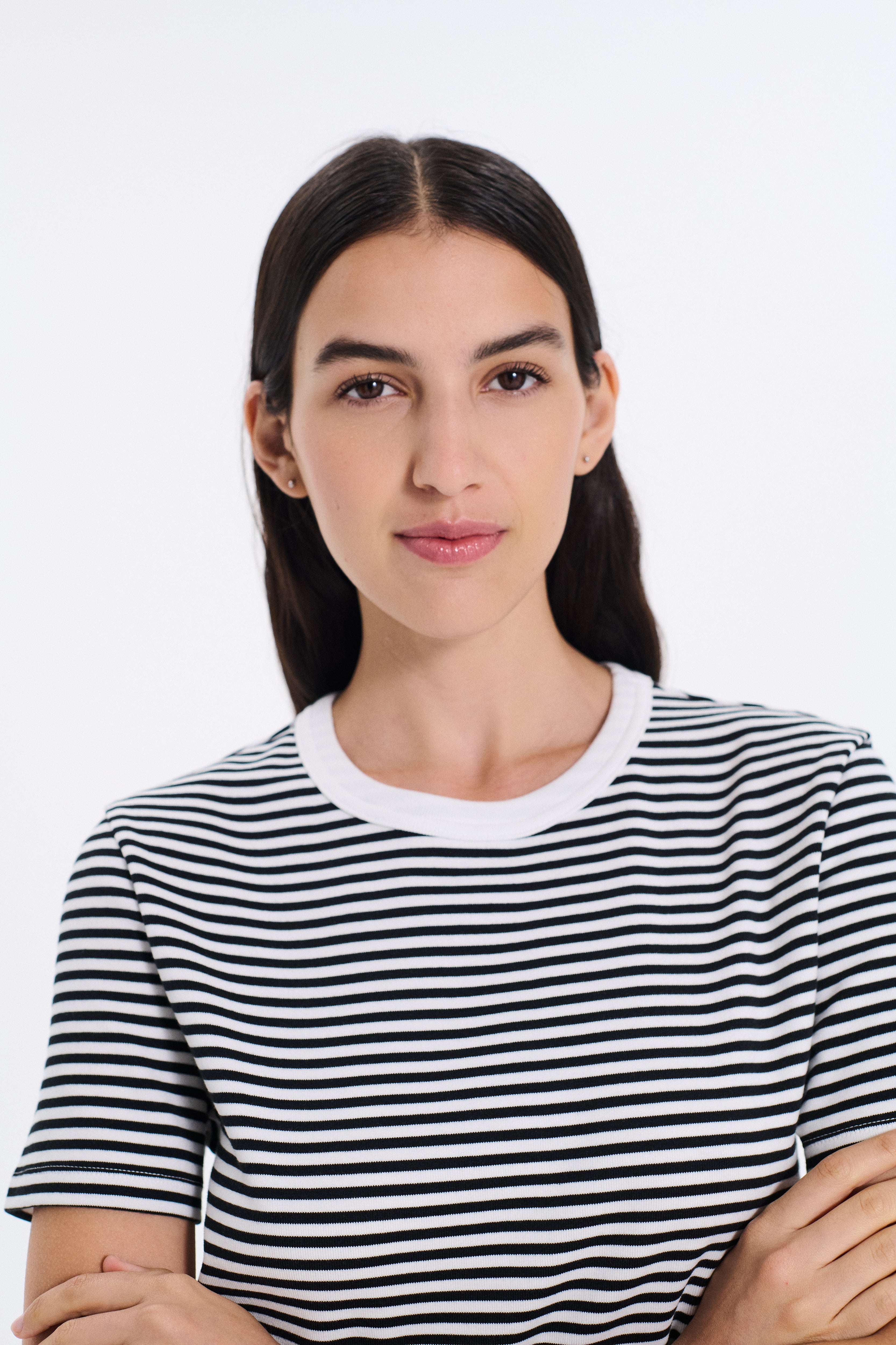 Fine Rib Seamless T-Shirt