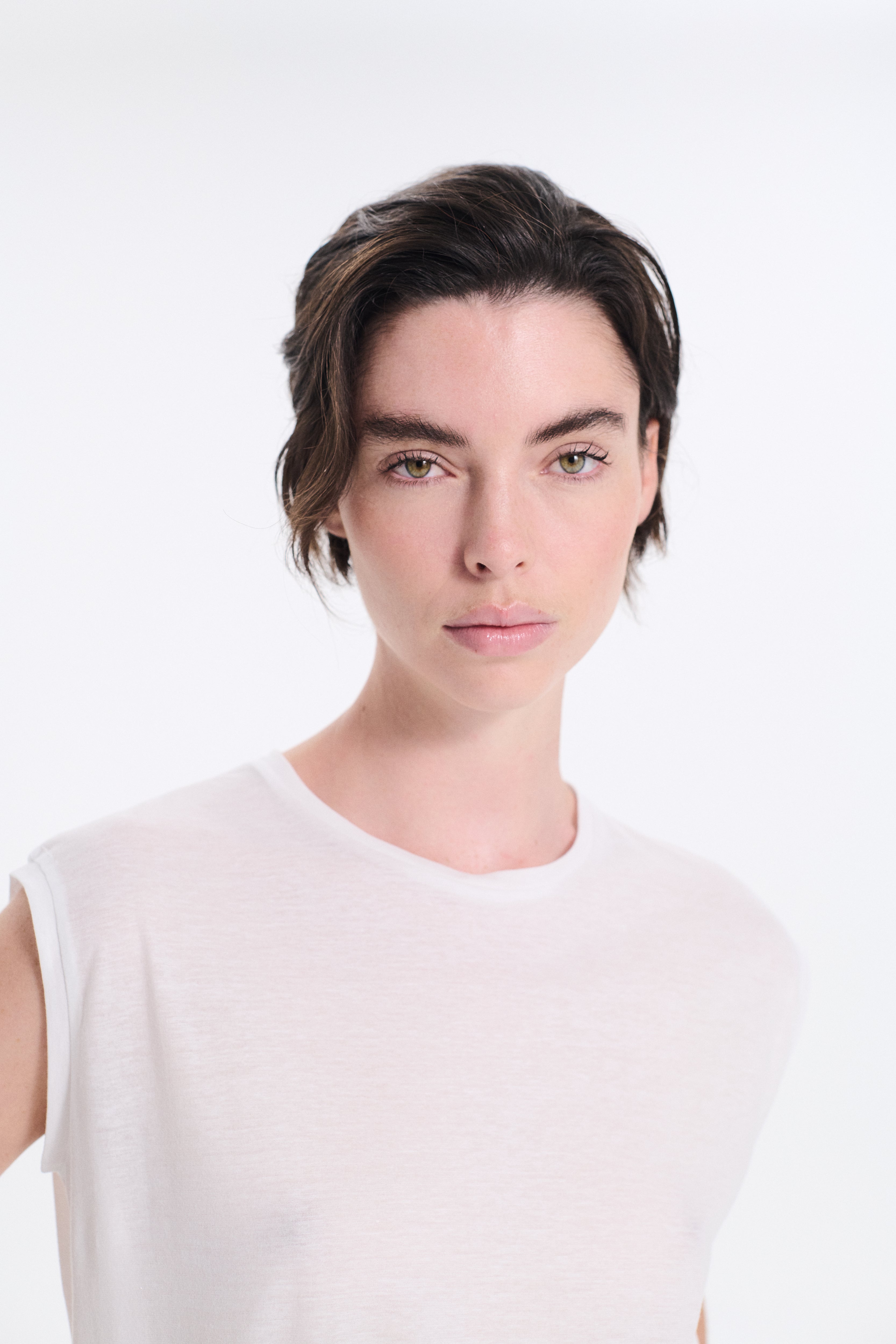 Sheer Sleeveless T-Shirt