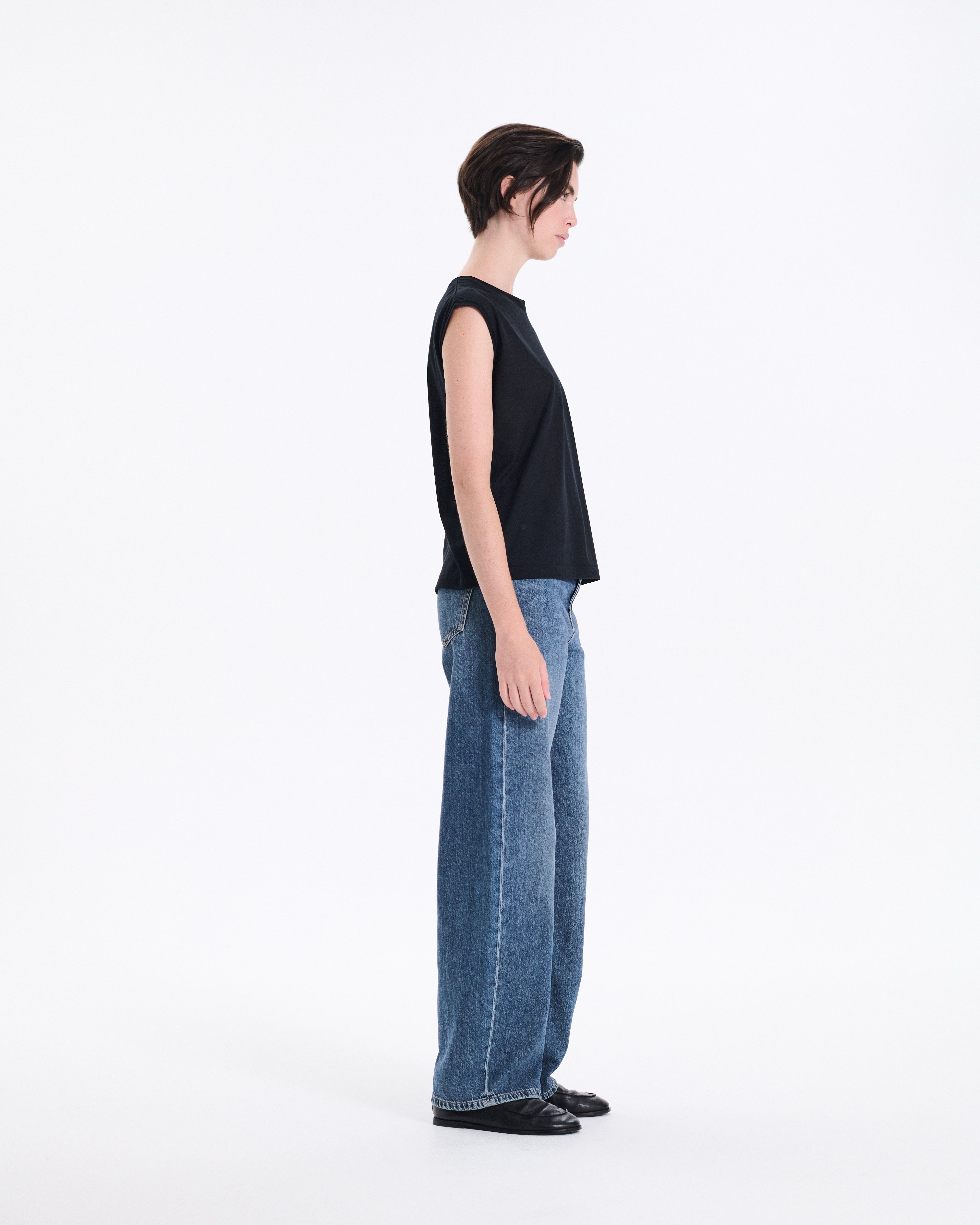 Sheer Sleeveless T-Shirt