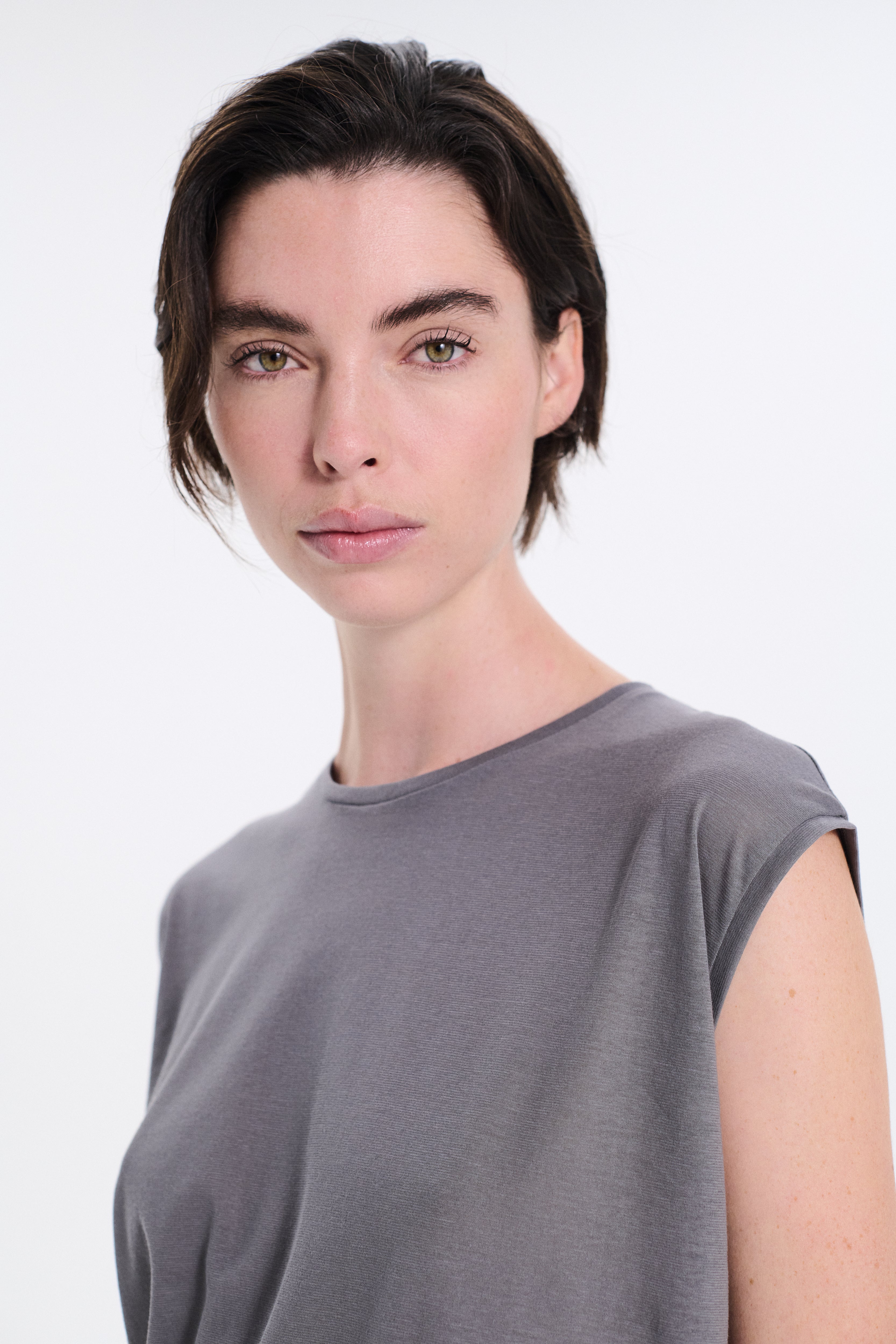 Sheer Sleeveless T-Shirt
