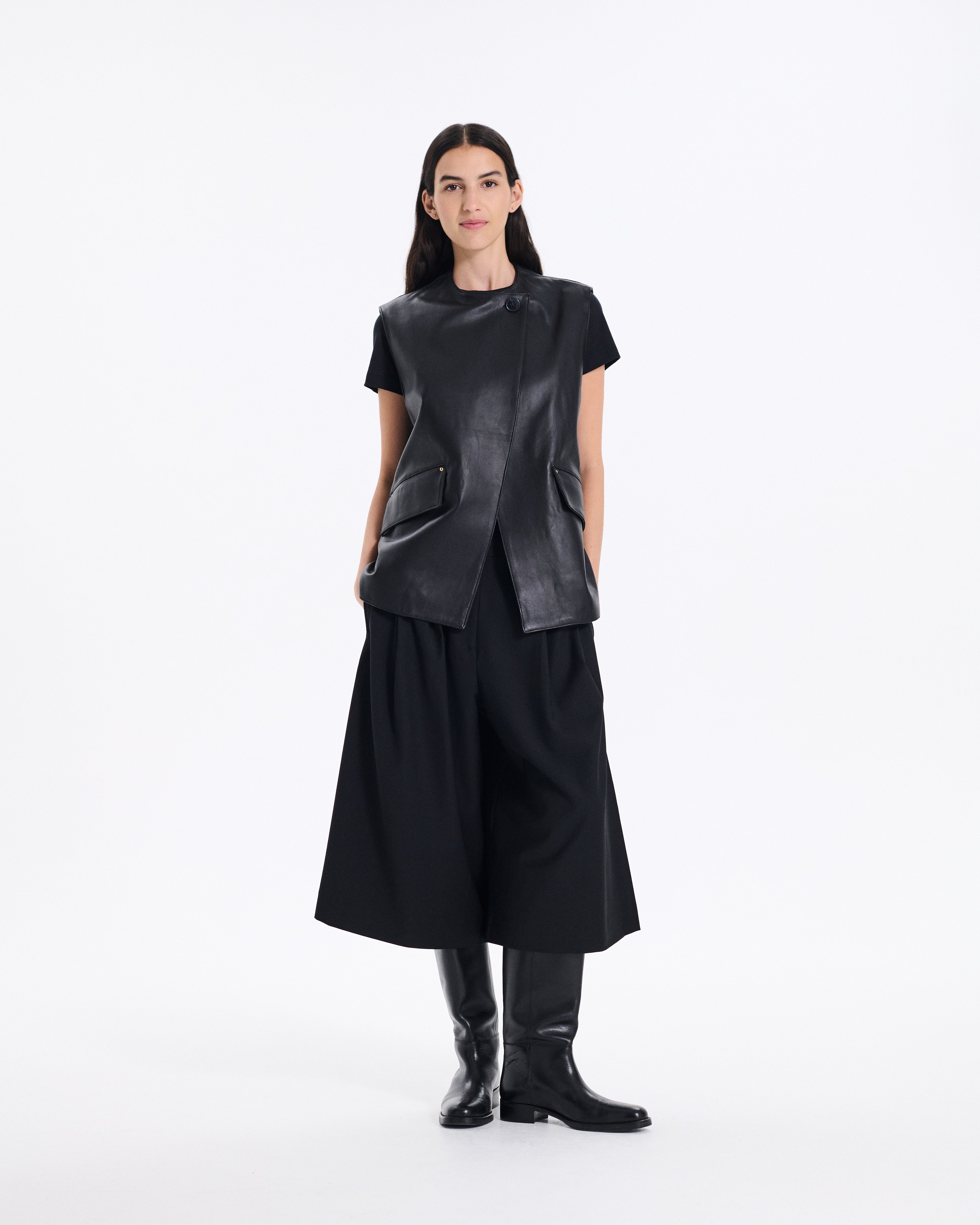 Climpy Leather Gilet