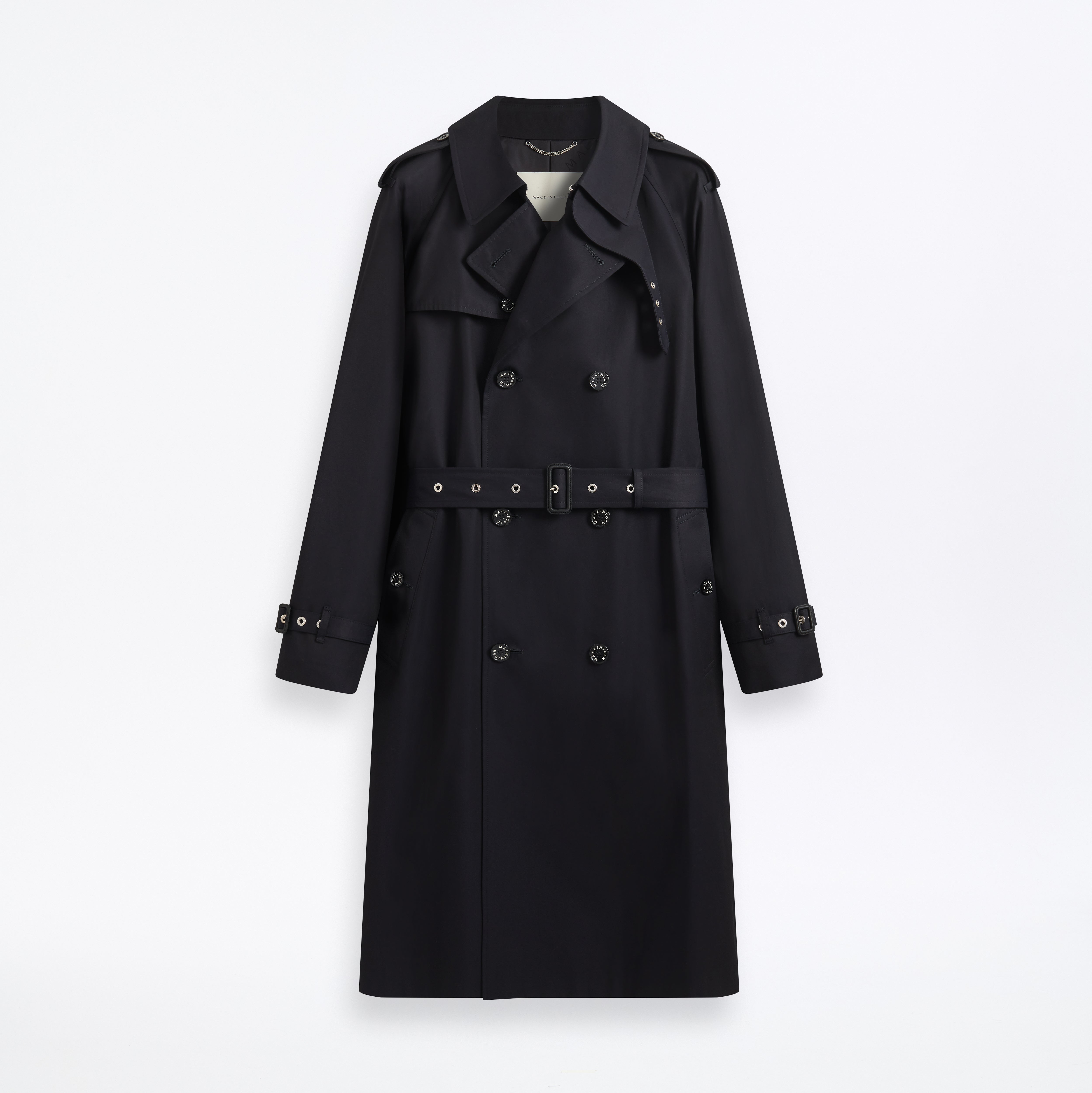 Blanefield Gabardine Double Breasted Trench Coat CL Midnight No Liner