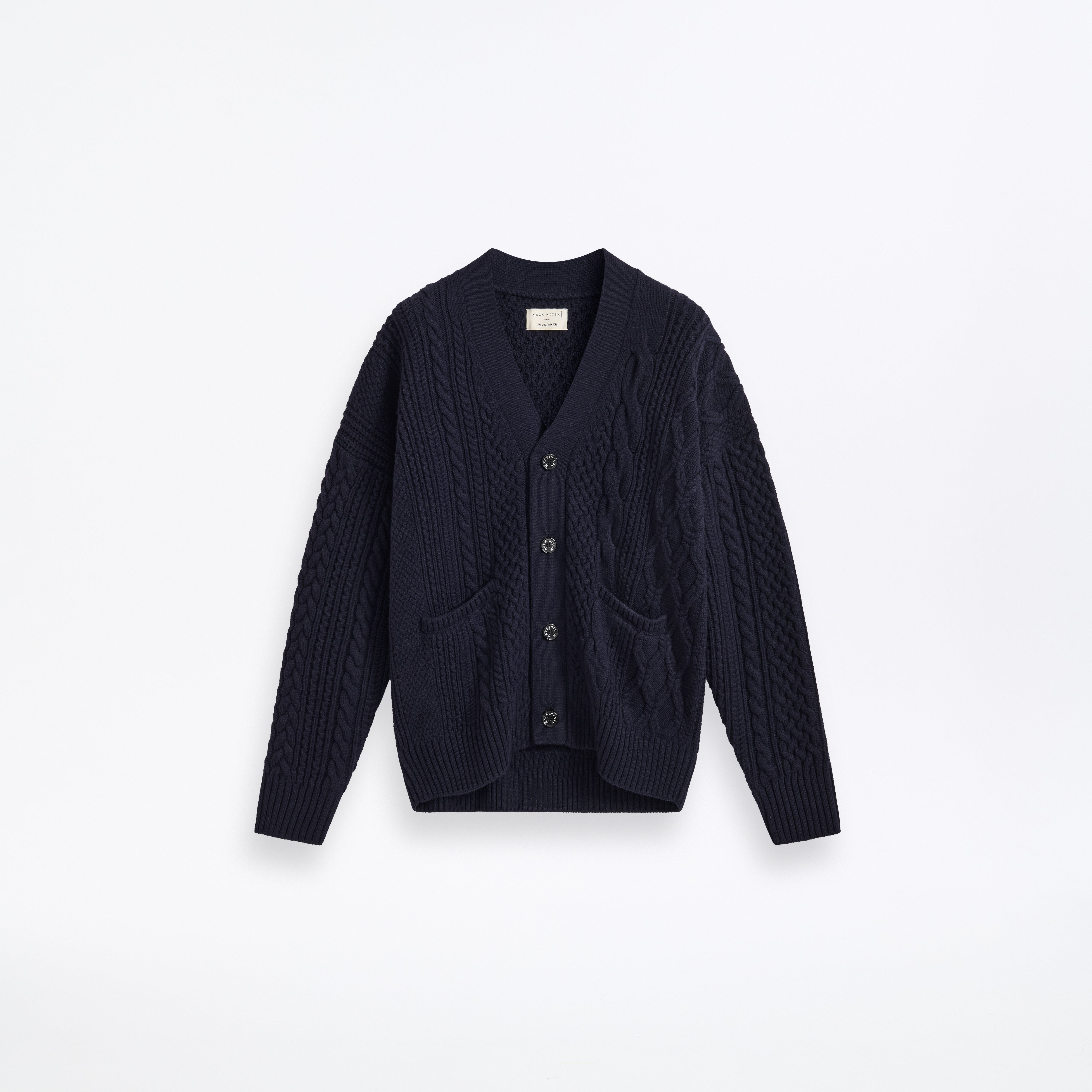 Cable Stitch Cardigan Navy