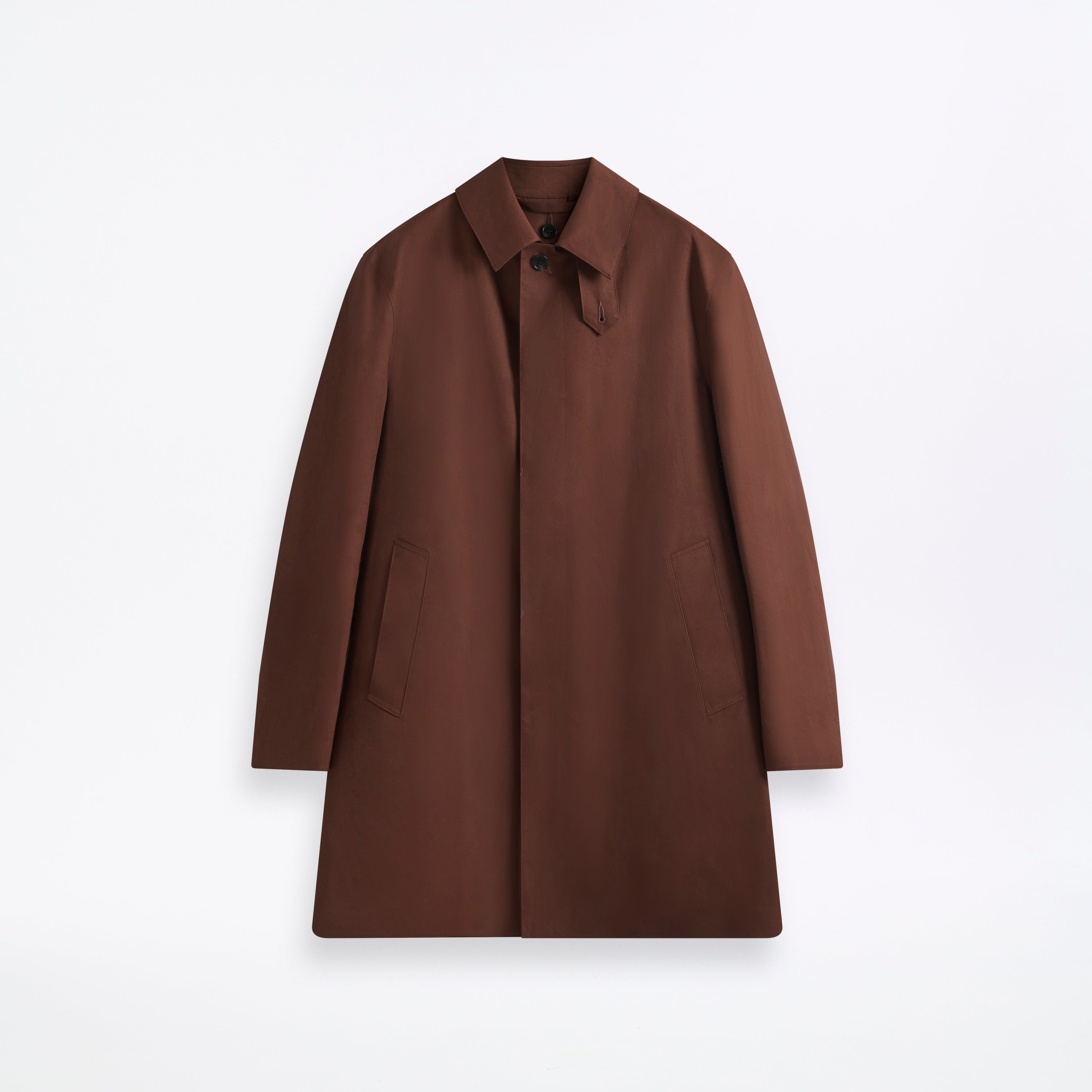 Dunoon Rubberised Mid Length Coat Potting Soil Tonal