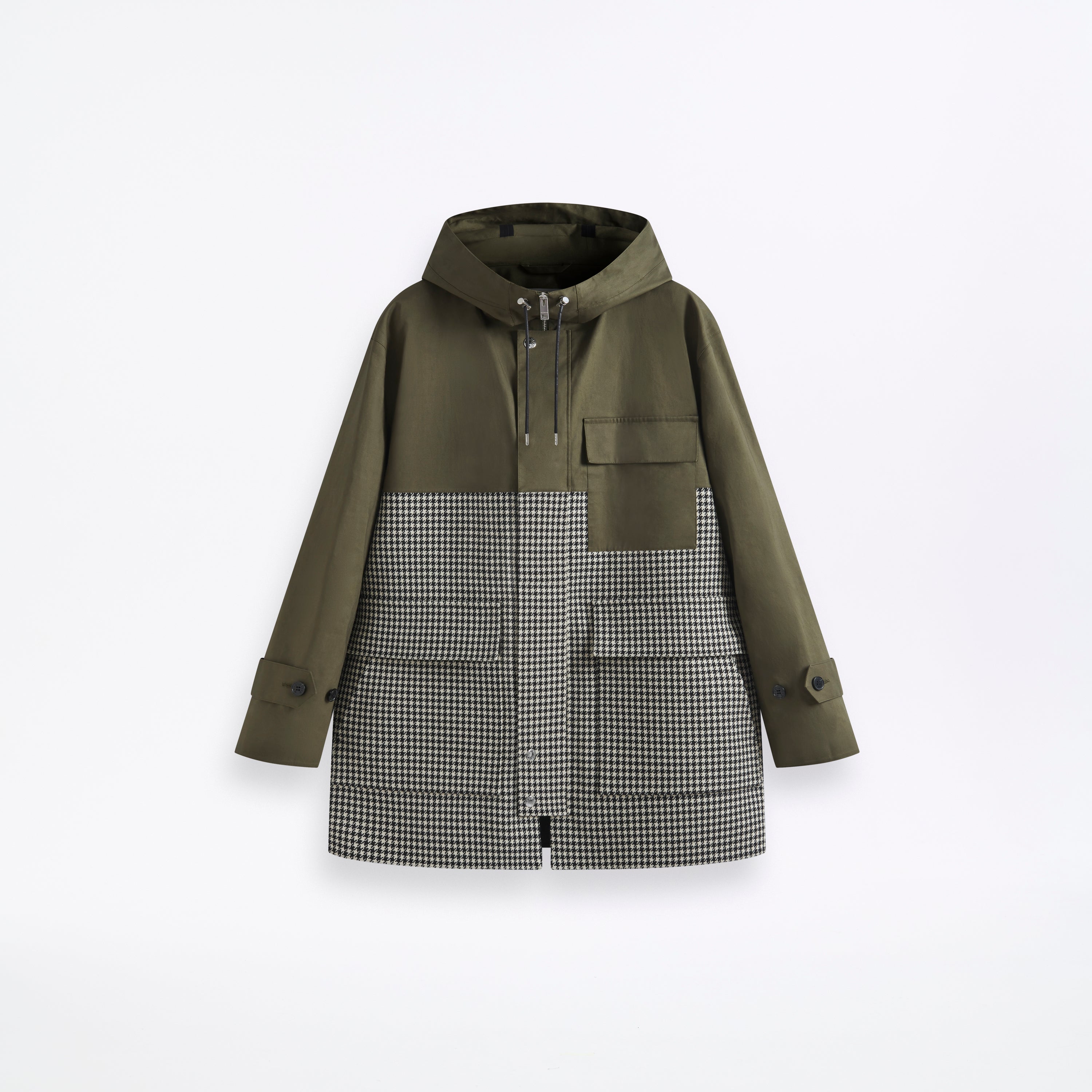 Johnstonebridge Raintec Field Parka Grape Leaf & Houndstooth