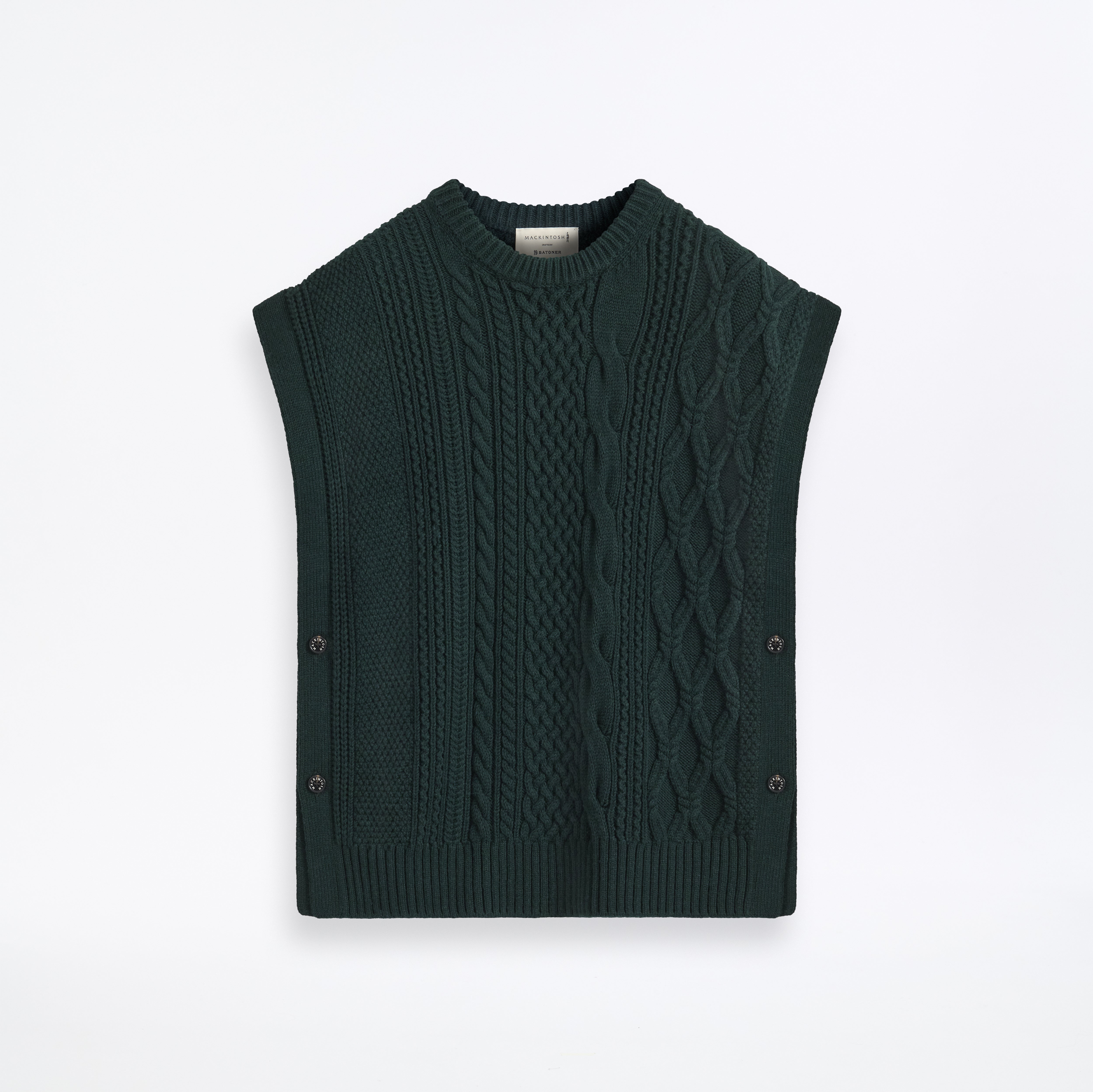 Cable Vest British Racing Green