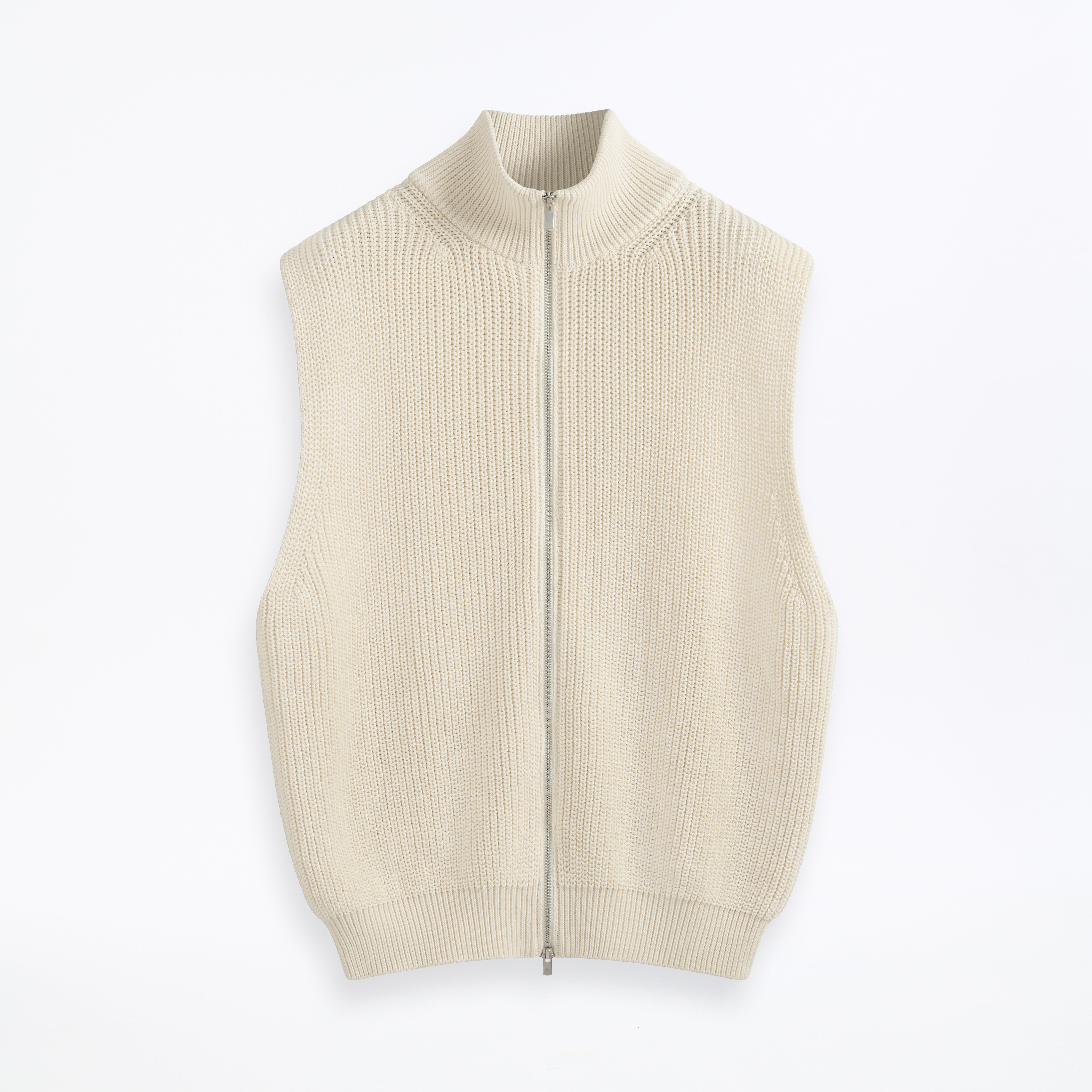 Zip-Through Vest Men's Knitwear