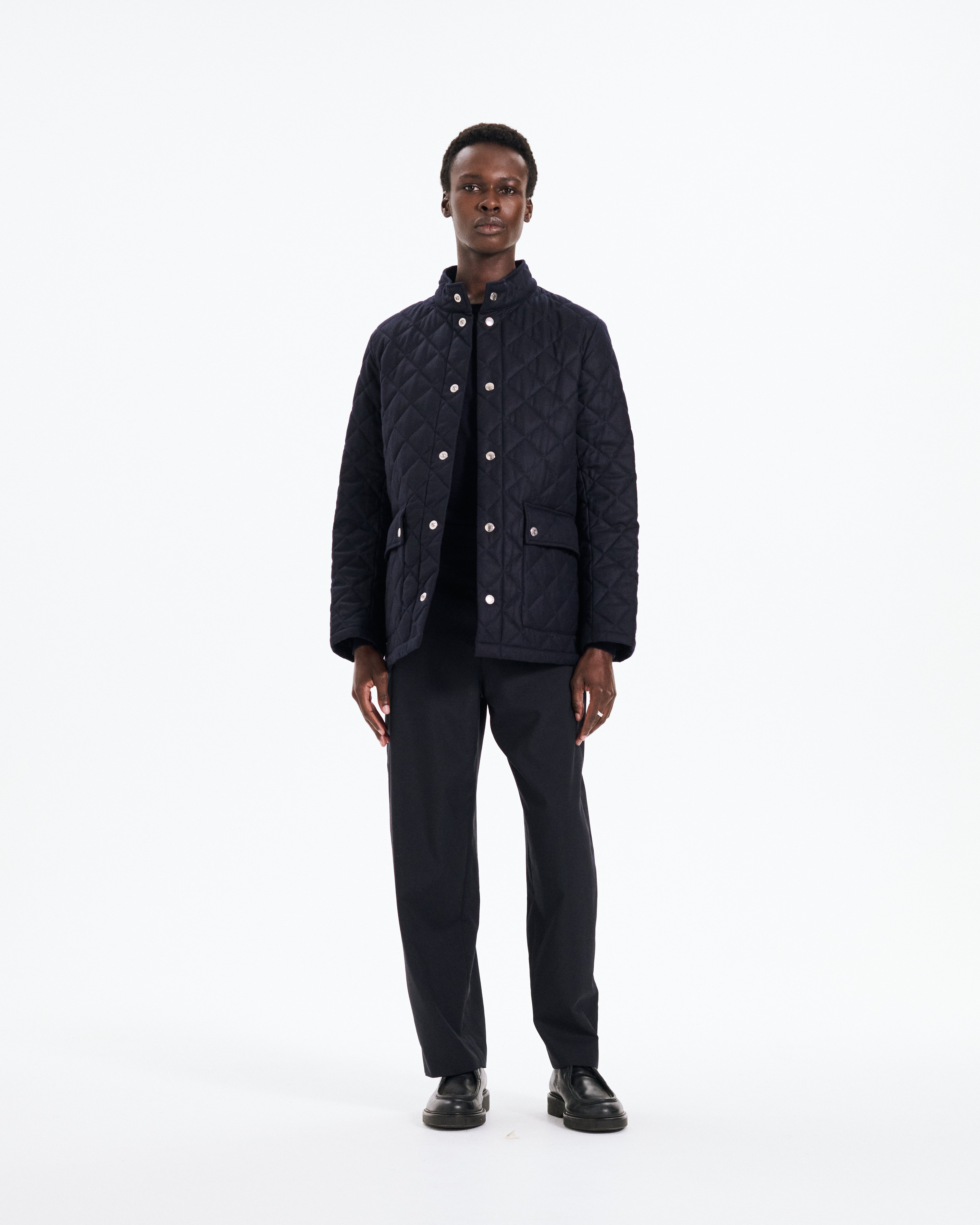 Brechin Quilted Jacket Navy