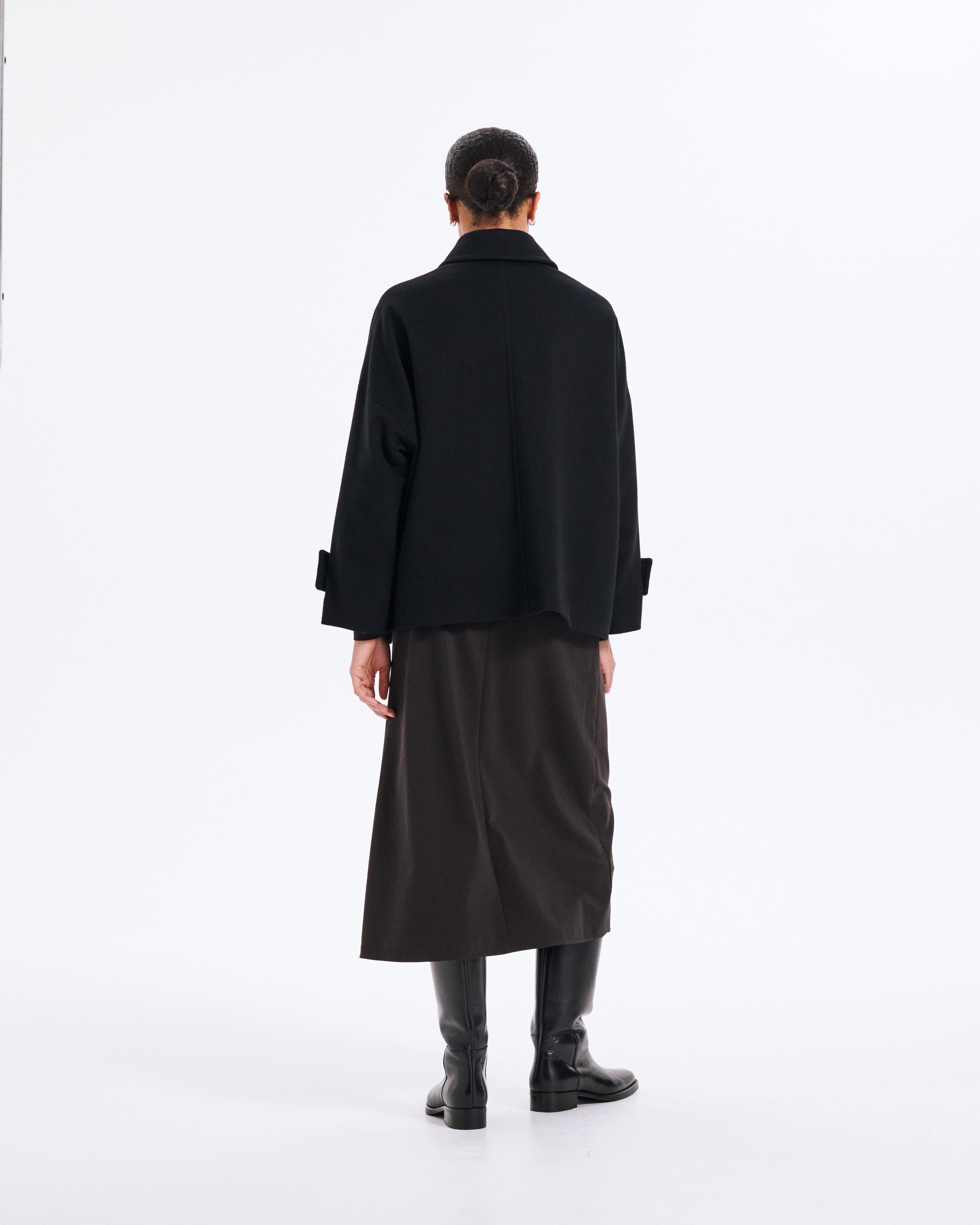 Humbie Wool Cashmere Blend Short Coat