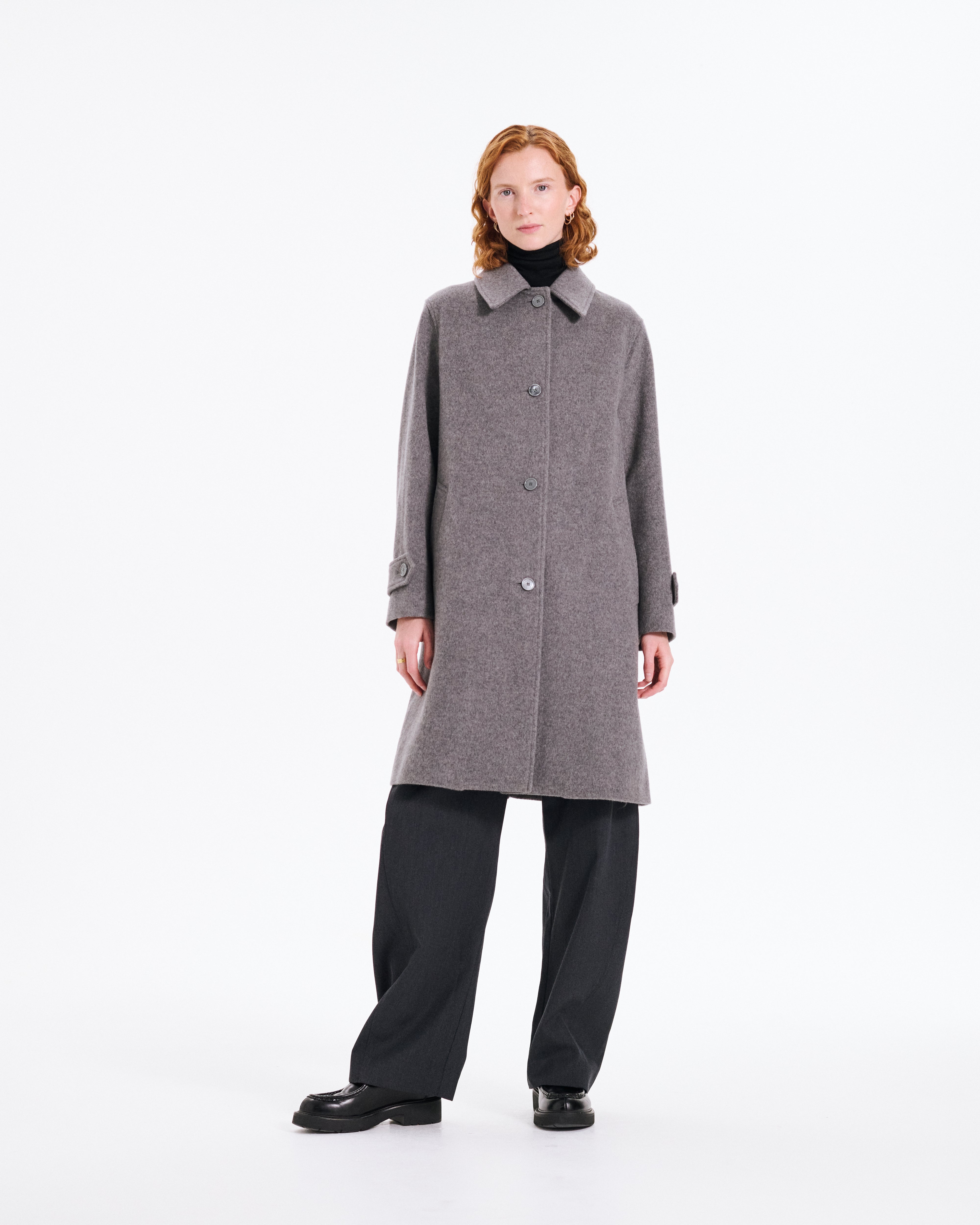 Banton Wool Cashmere Blend Coat CL Light Top Grey