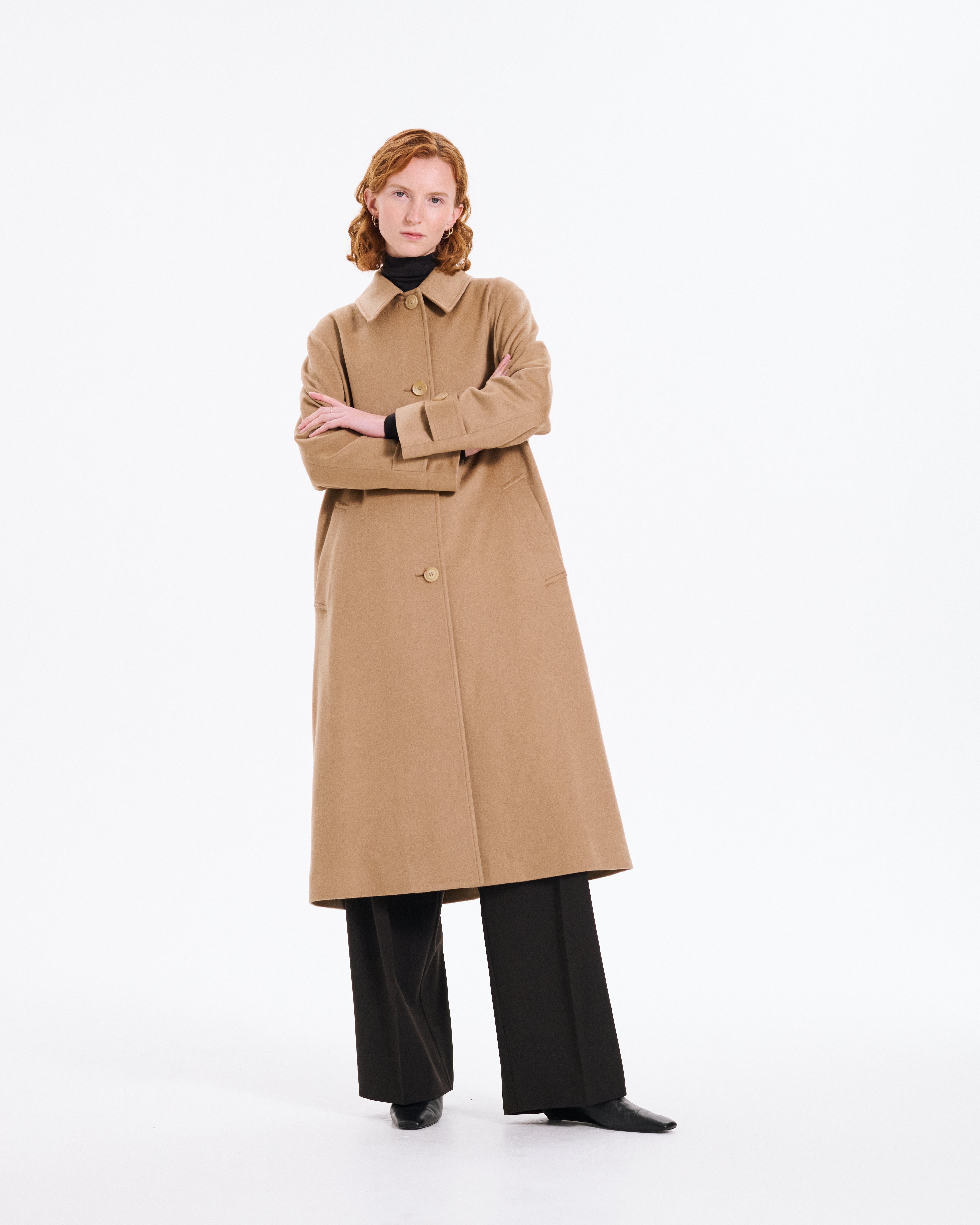 Banton Loro Piana Cashmere Long Coat Beige