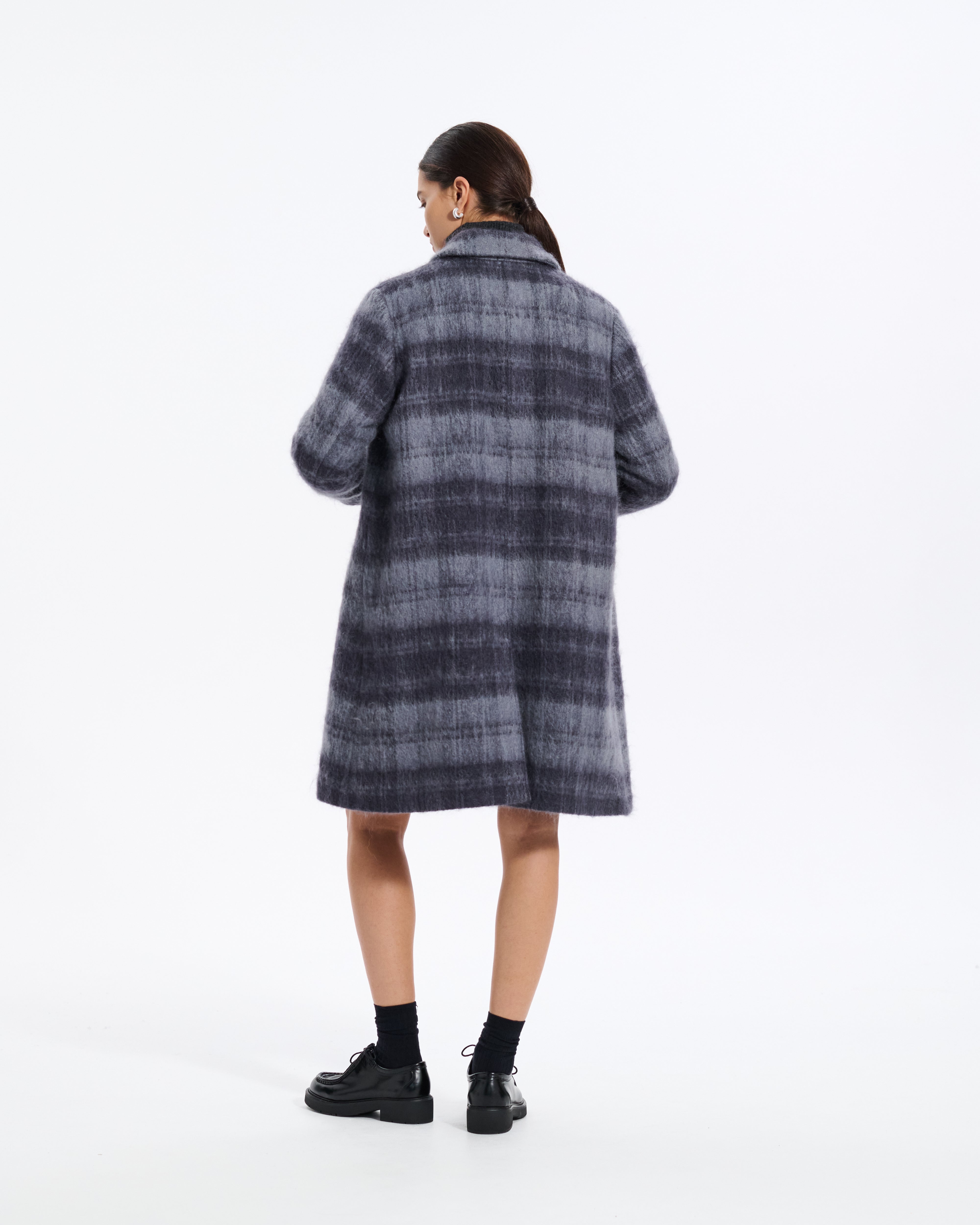 Banton Mohair 3/4 Length Coat