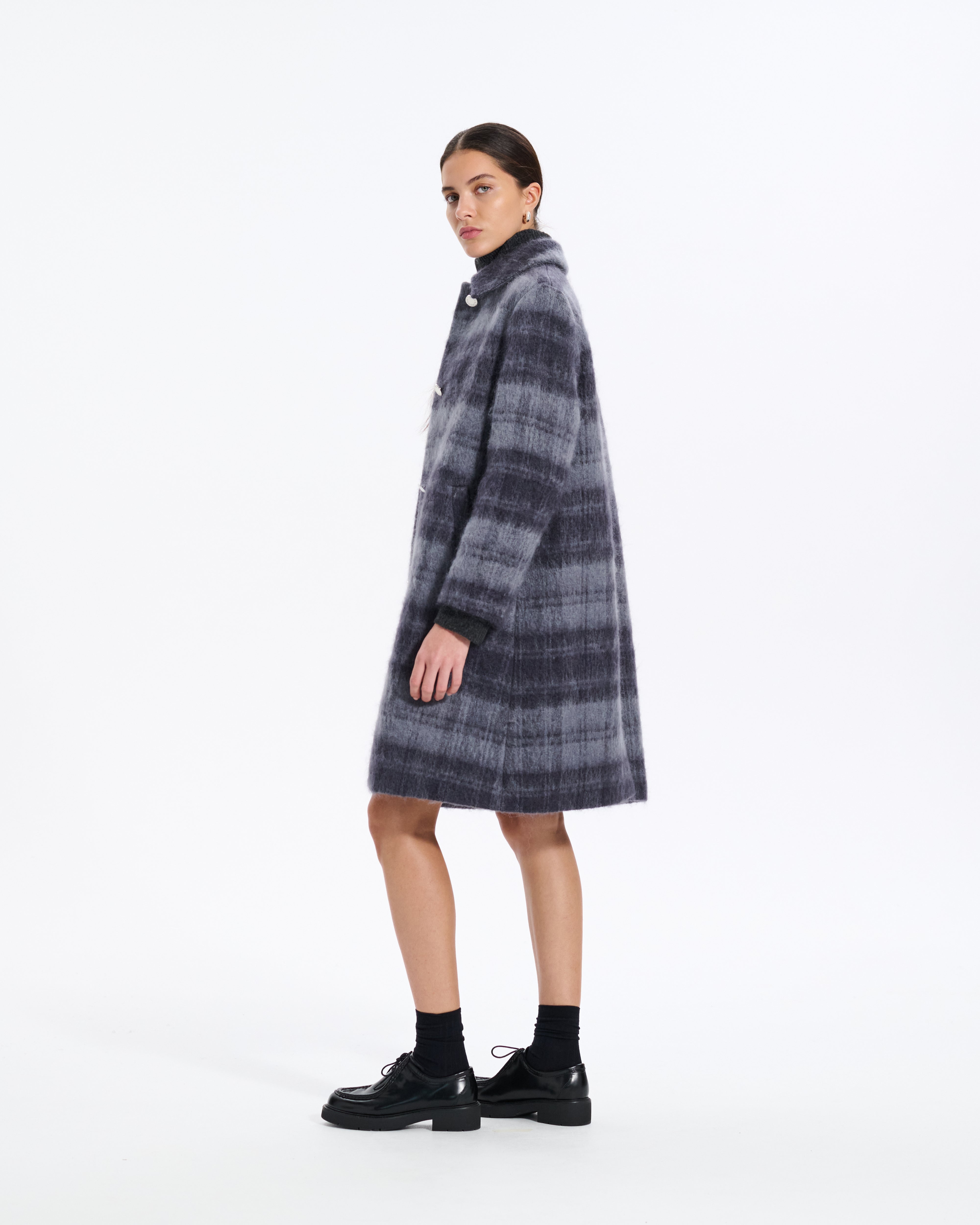 Banton Mohair 3/4 Length Coat