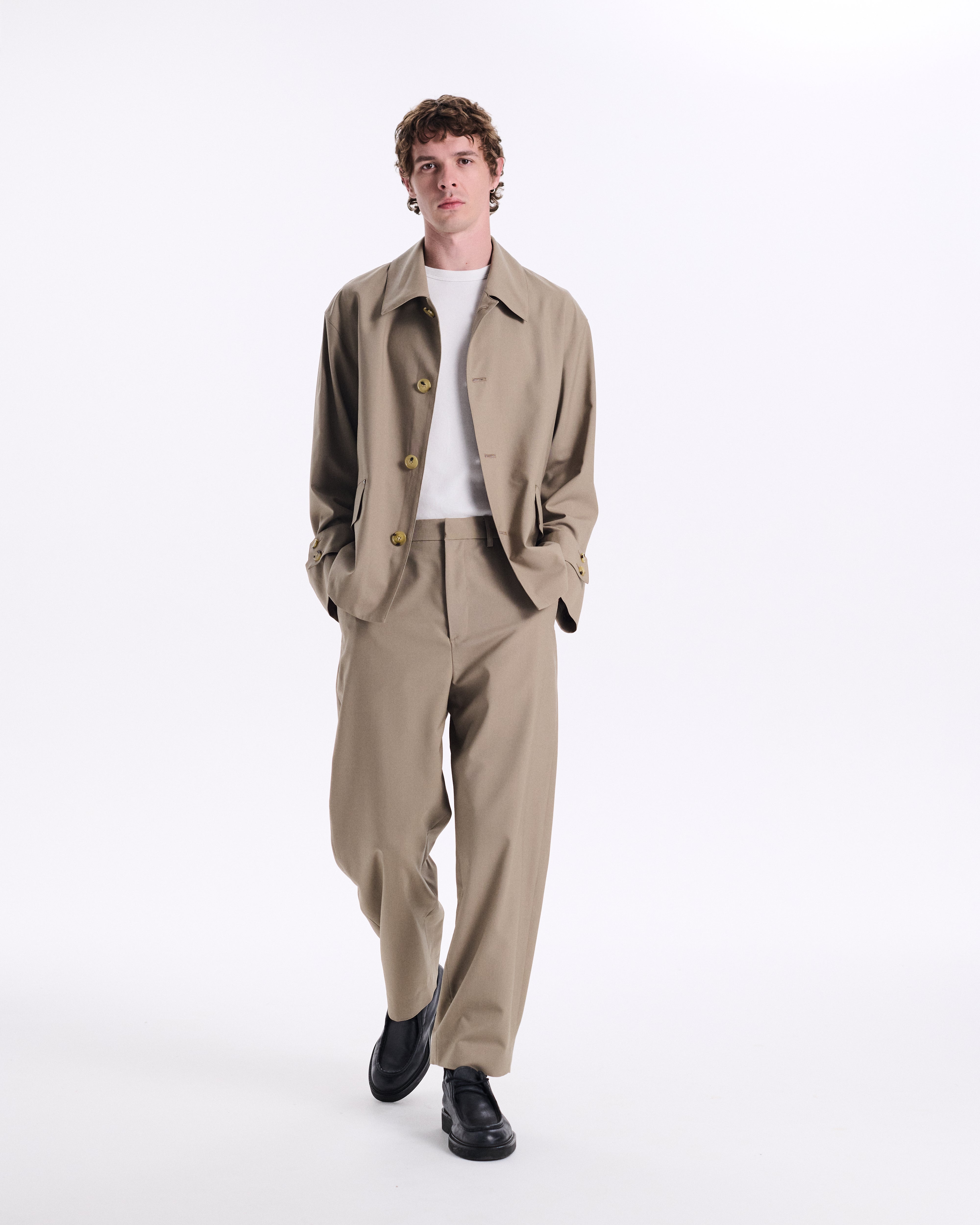 Humbie Slim Superfine Merino Wool Jacket CL Beige