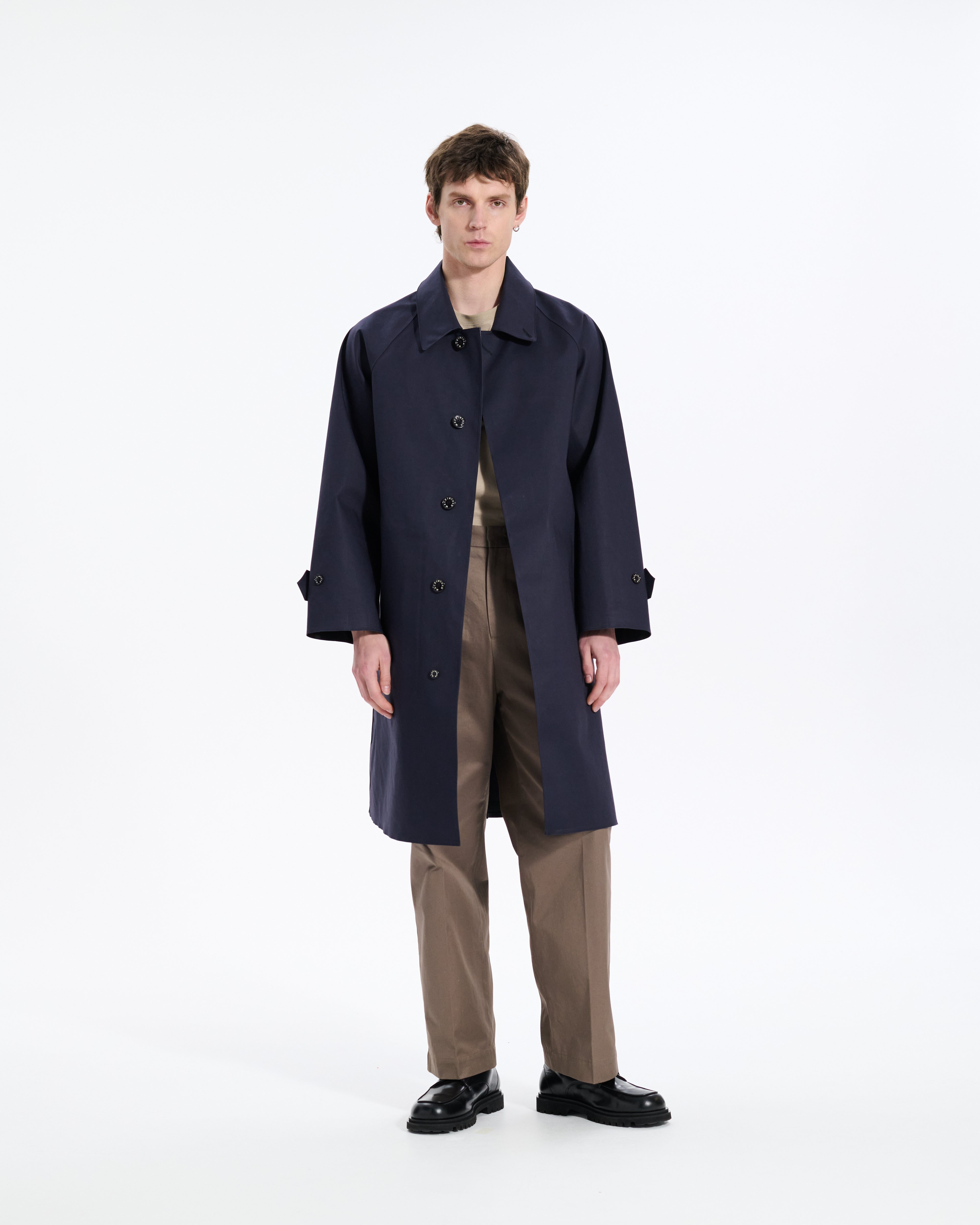 Lauder Rubberised 3/4 Length Oversized Coat