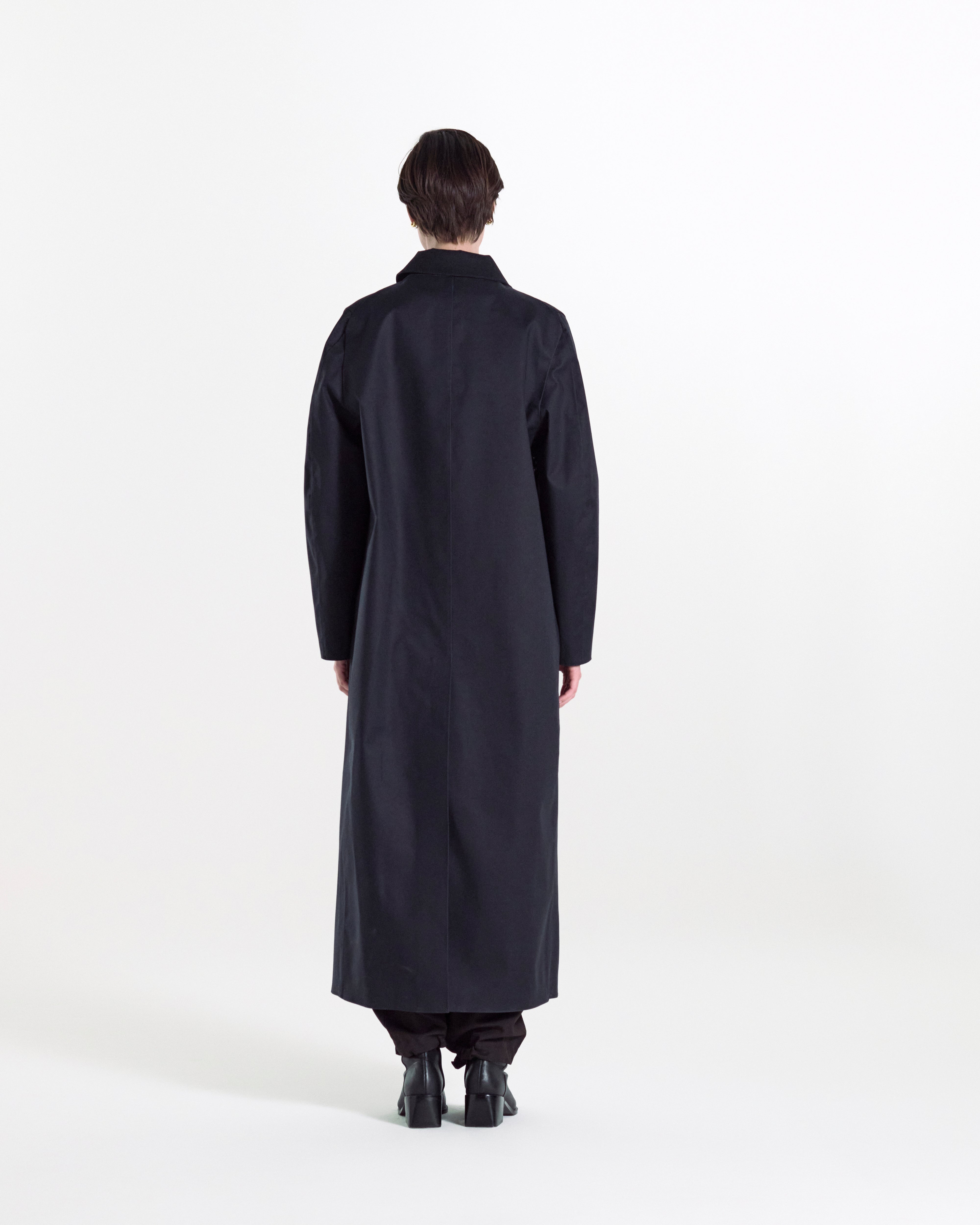 Long Rubberised Raincoat
