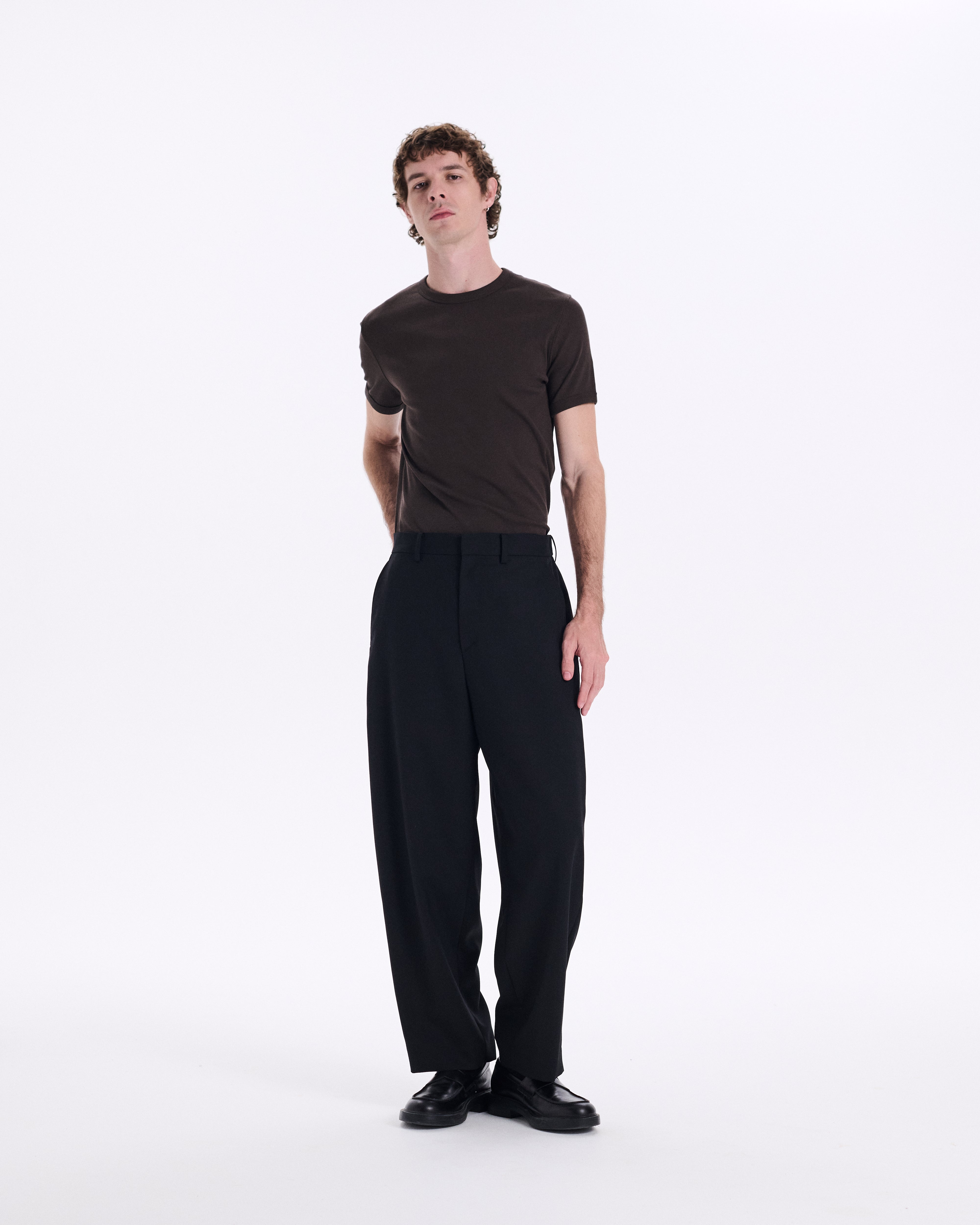 Midlem Fine Wool Trousers CL Black