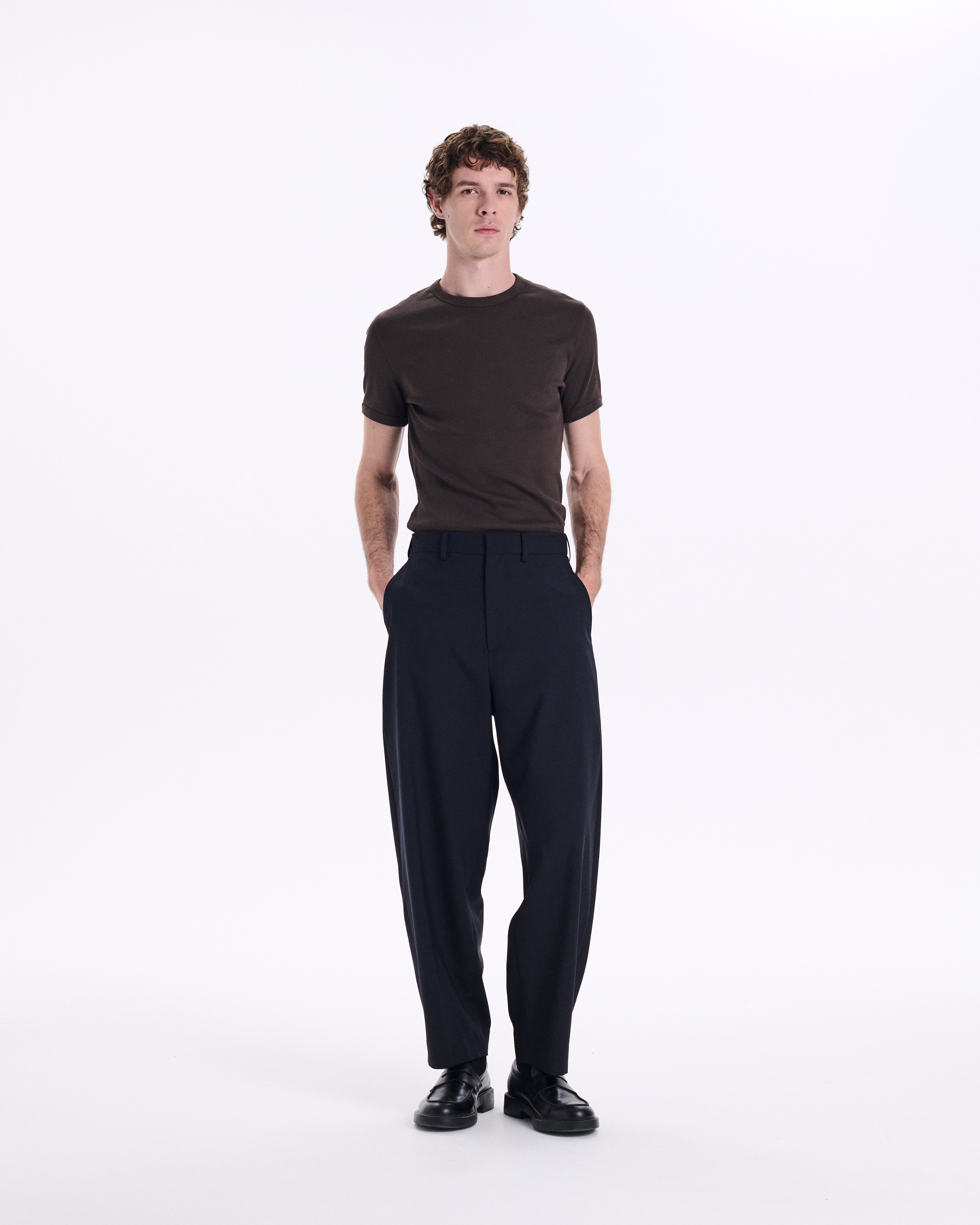 Midlem Superfine 100 Merino Wool Trousers CL Midnight