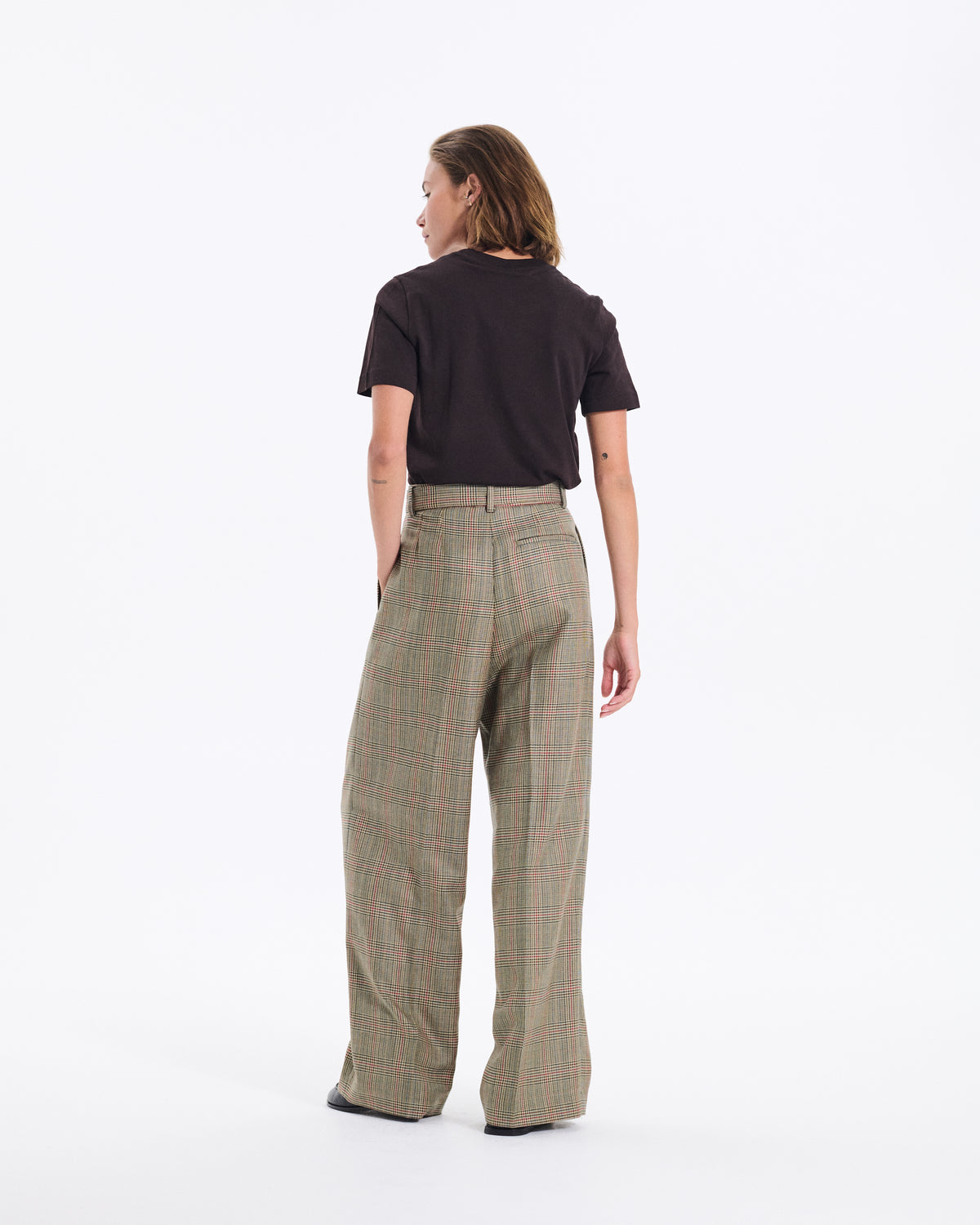 Polmood Wool Pleated Trousers