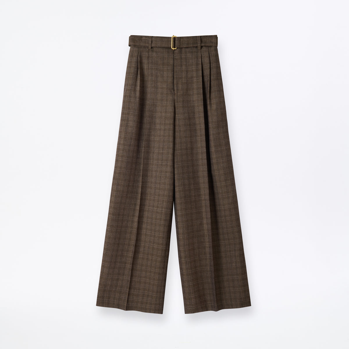 Polmood Wool Pleated Trousers