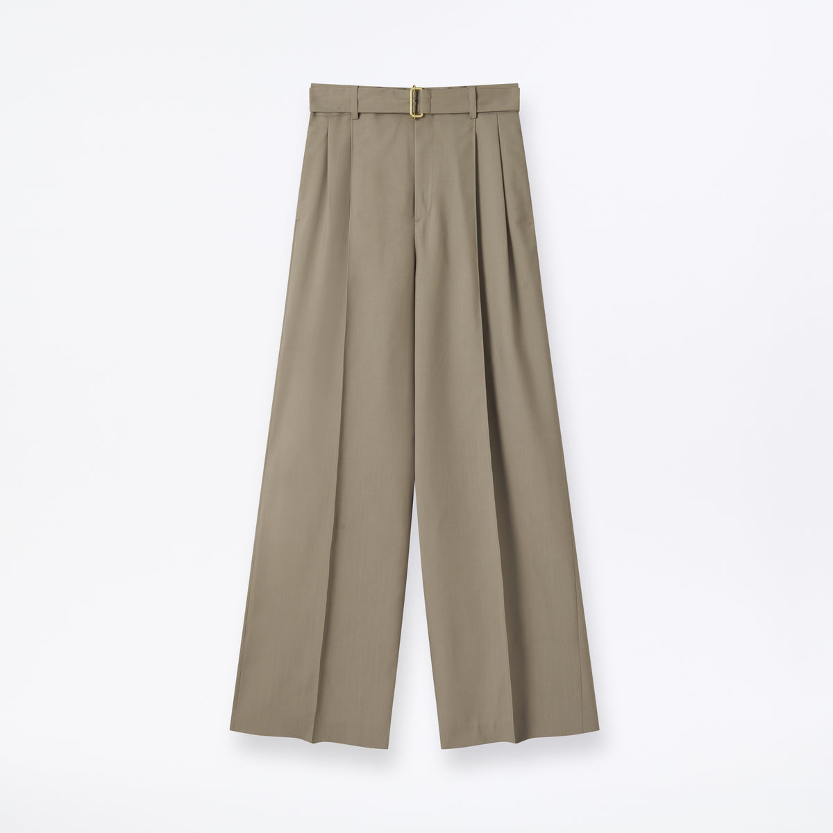 Polmood Wool Pleated Trousers - CL Beige