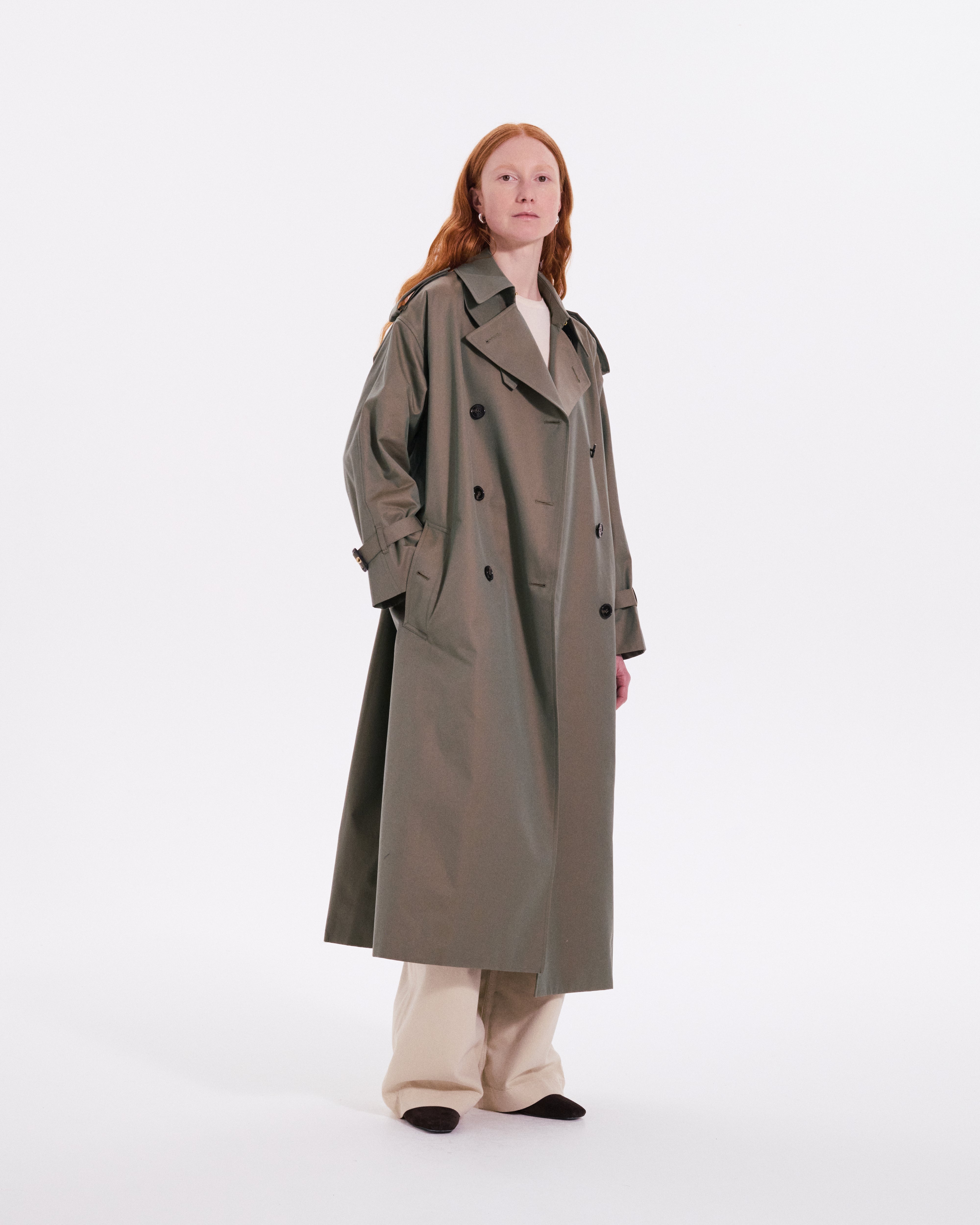 Buckholm Gabardine Double Breasted Trench Coat