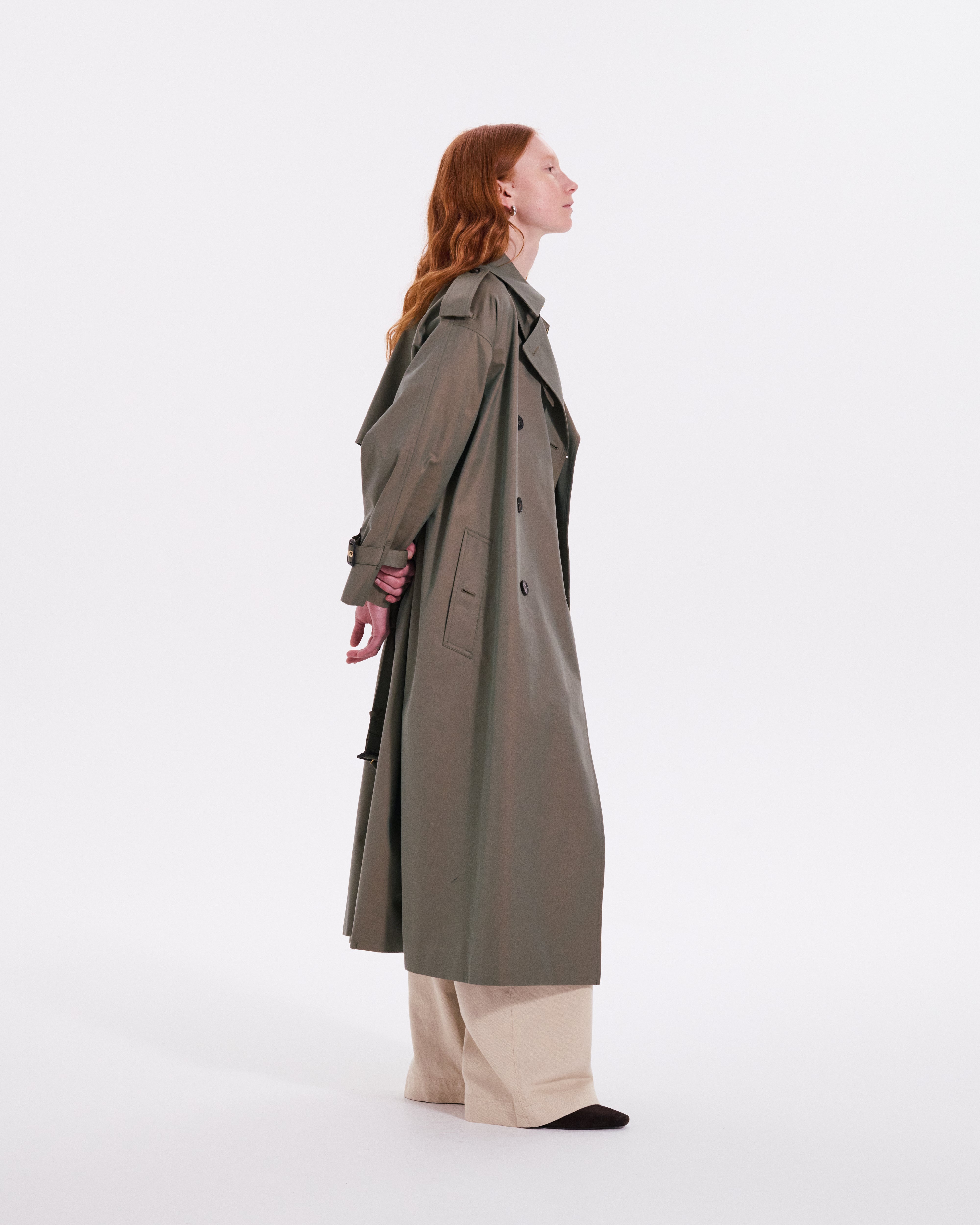 Buckholm Gabardine Double Breasted Trench Coat
