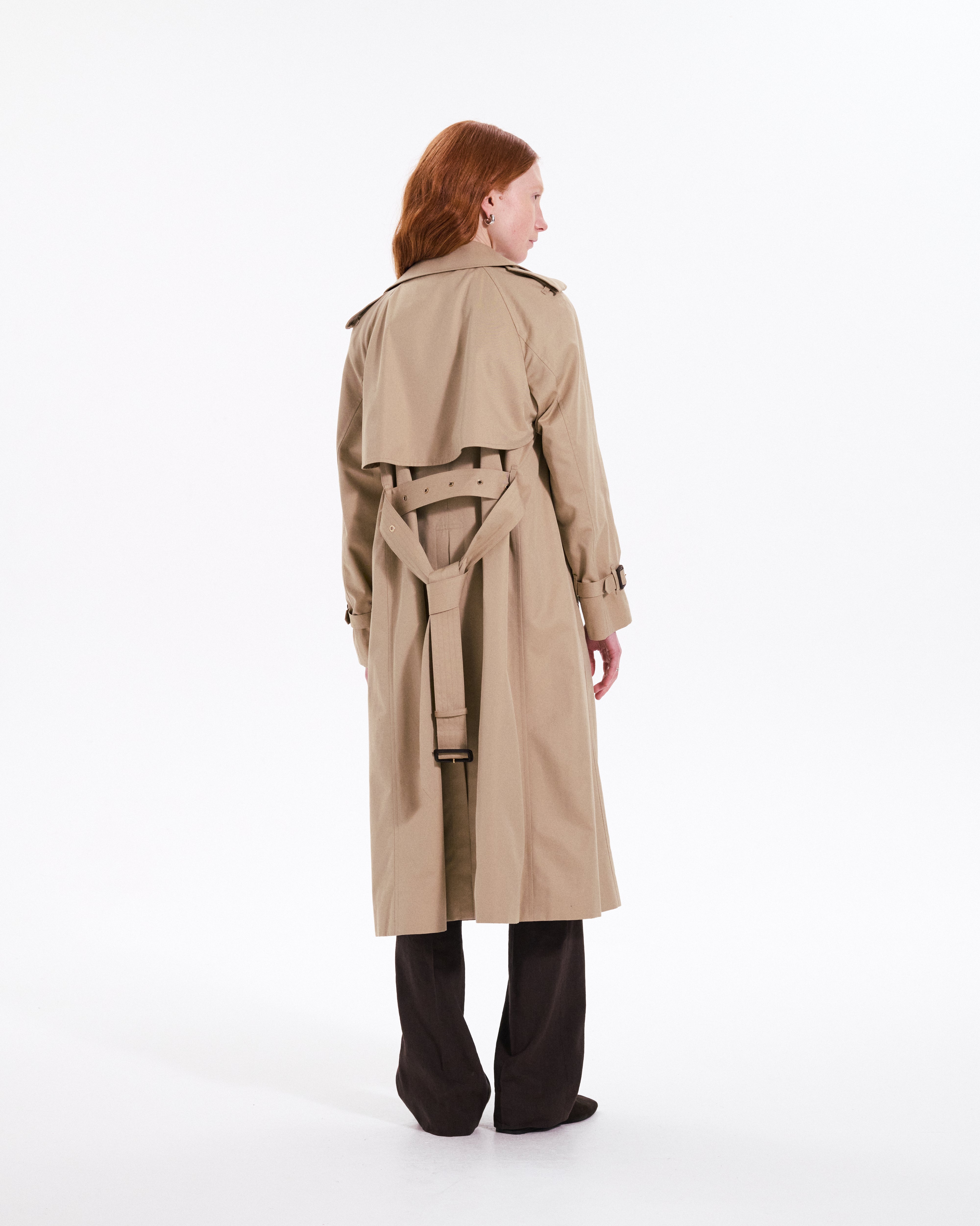 Forrest Gabardine Double Breasted Trench Coat