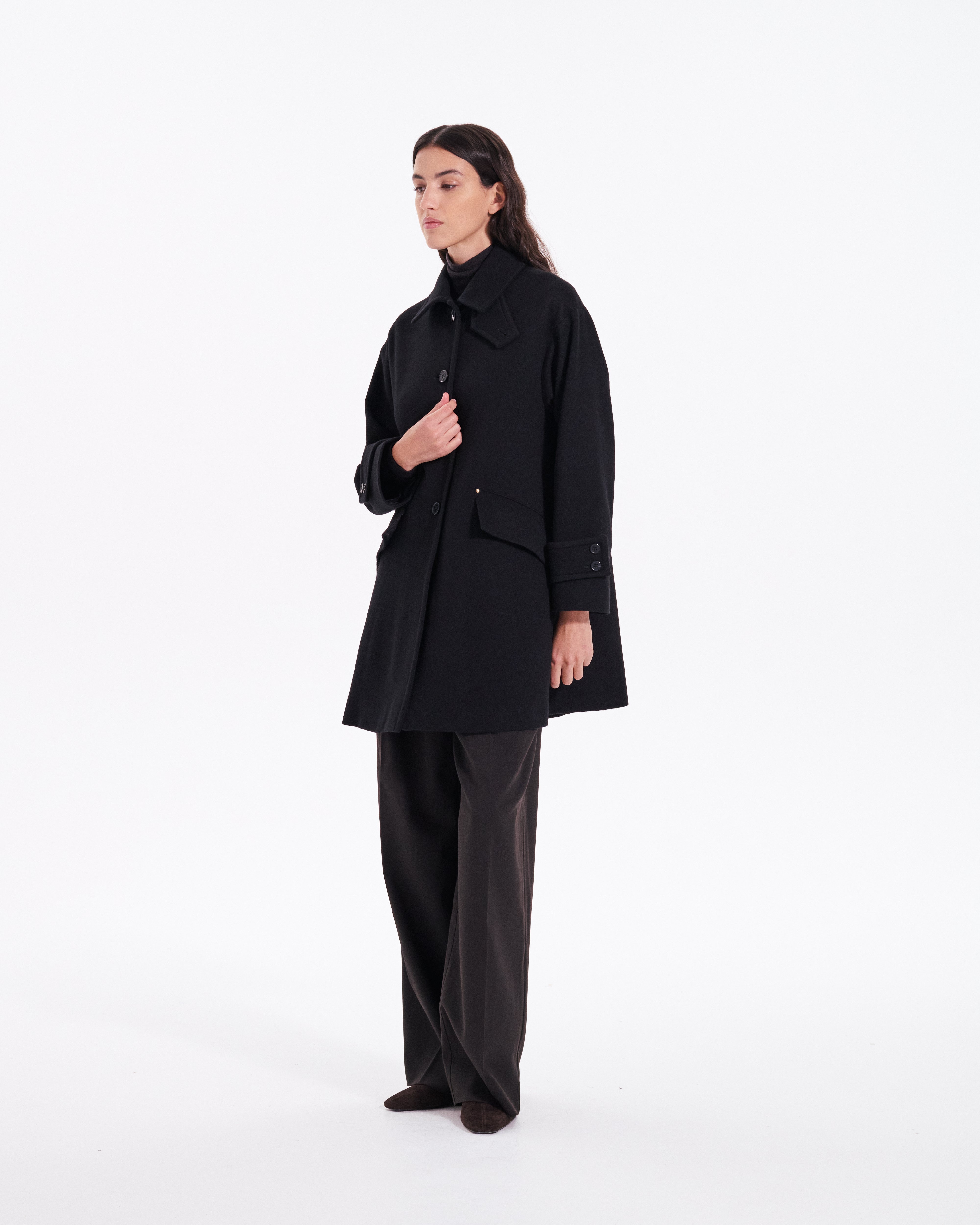 Humbie Slim Cashmere Wool Blend Coat