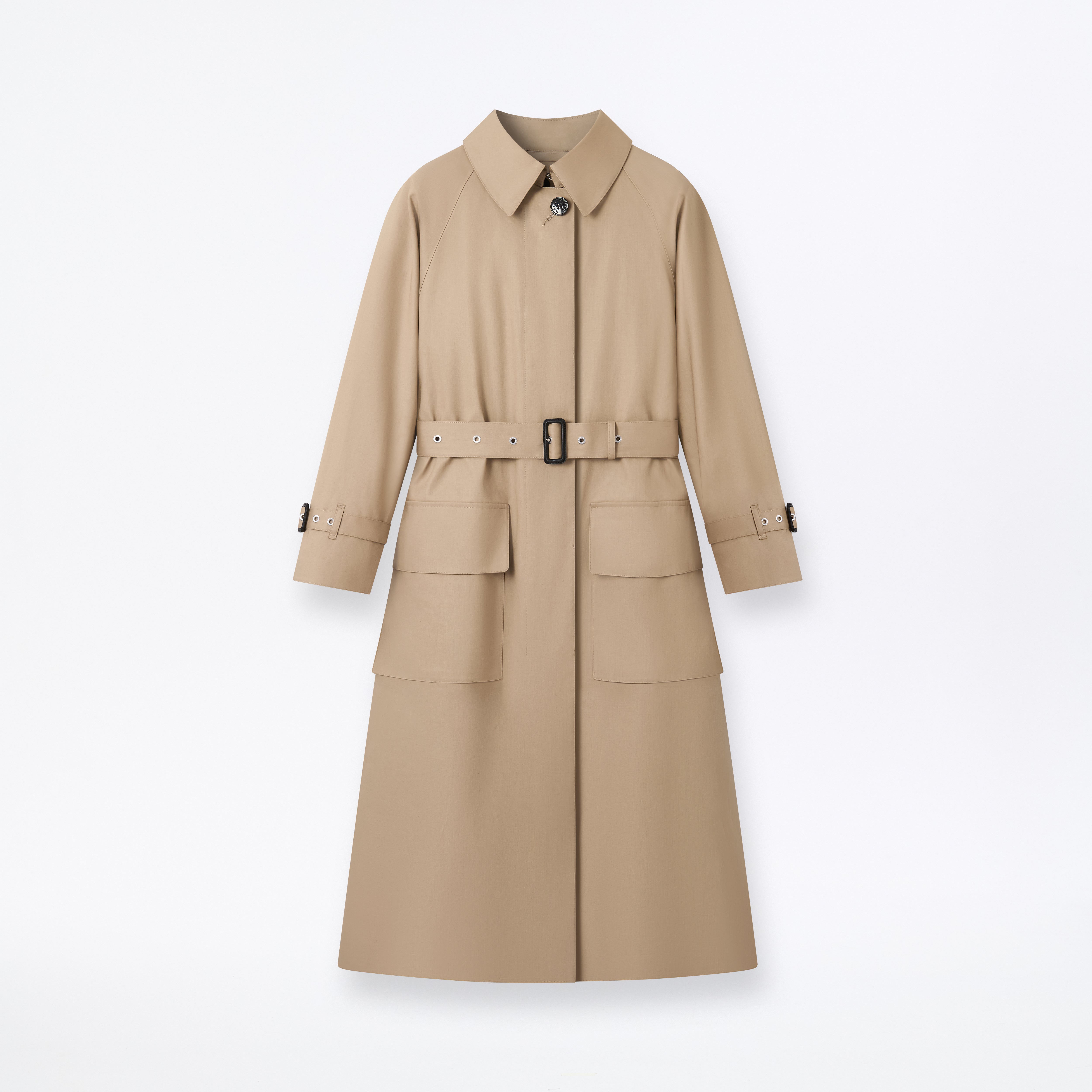 Kelvin Raintec Single Breasted Trench Coat Fawn