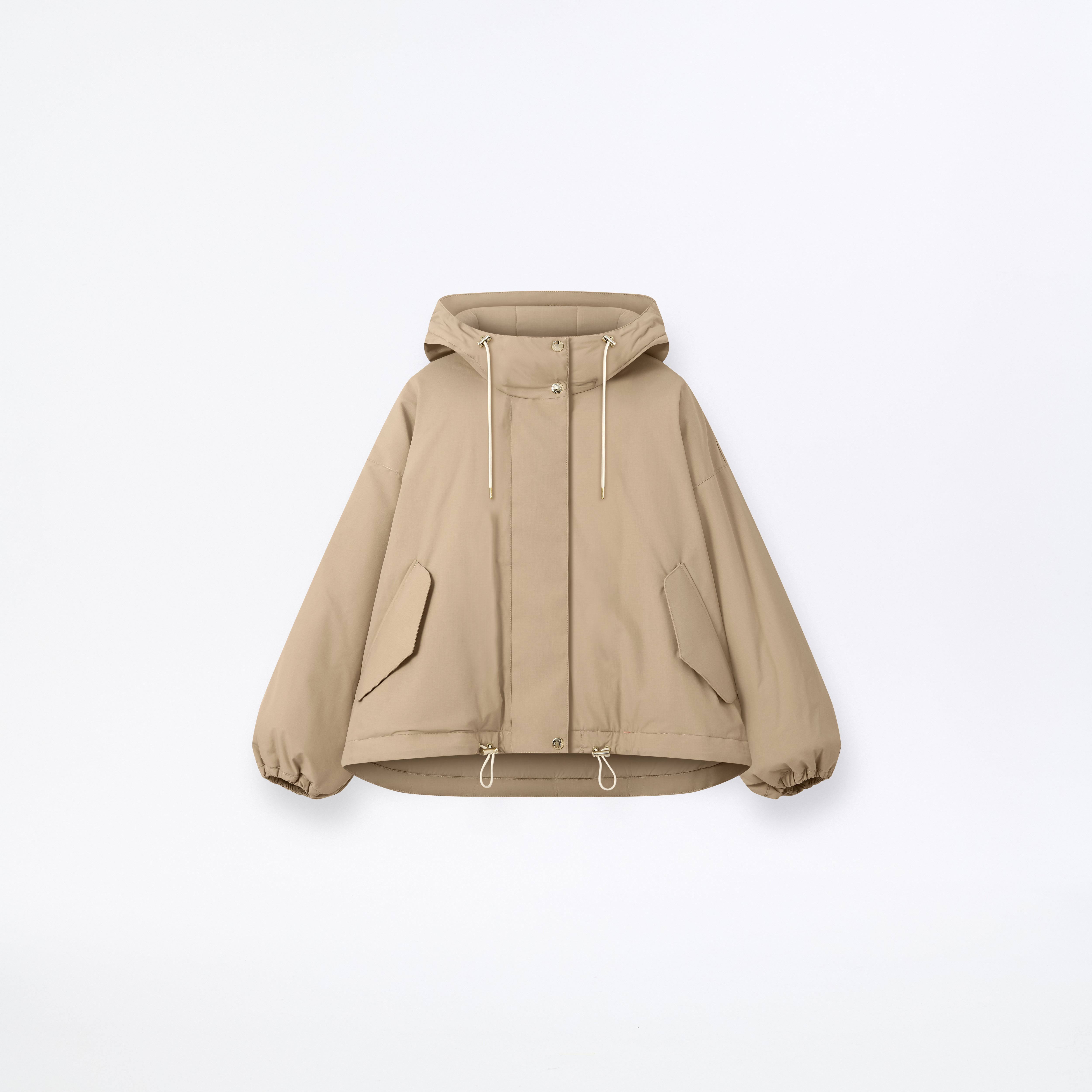 W Raintec Skye Thindown Short Parka Fawn