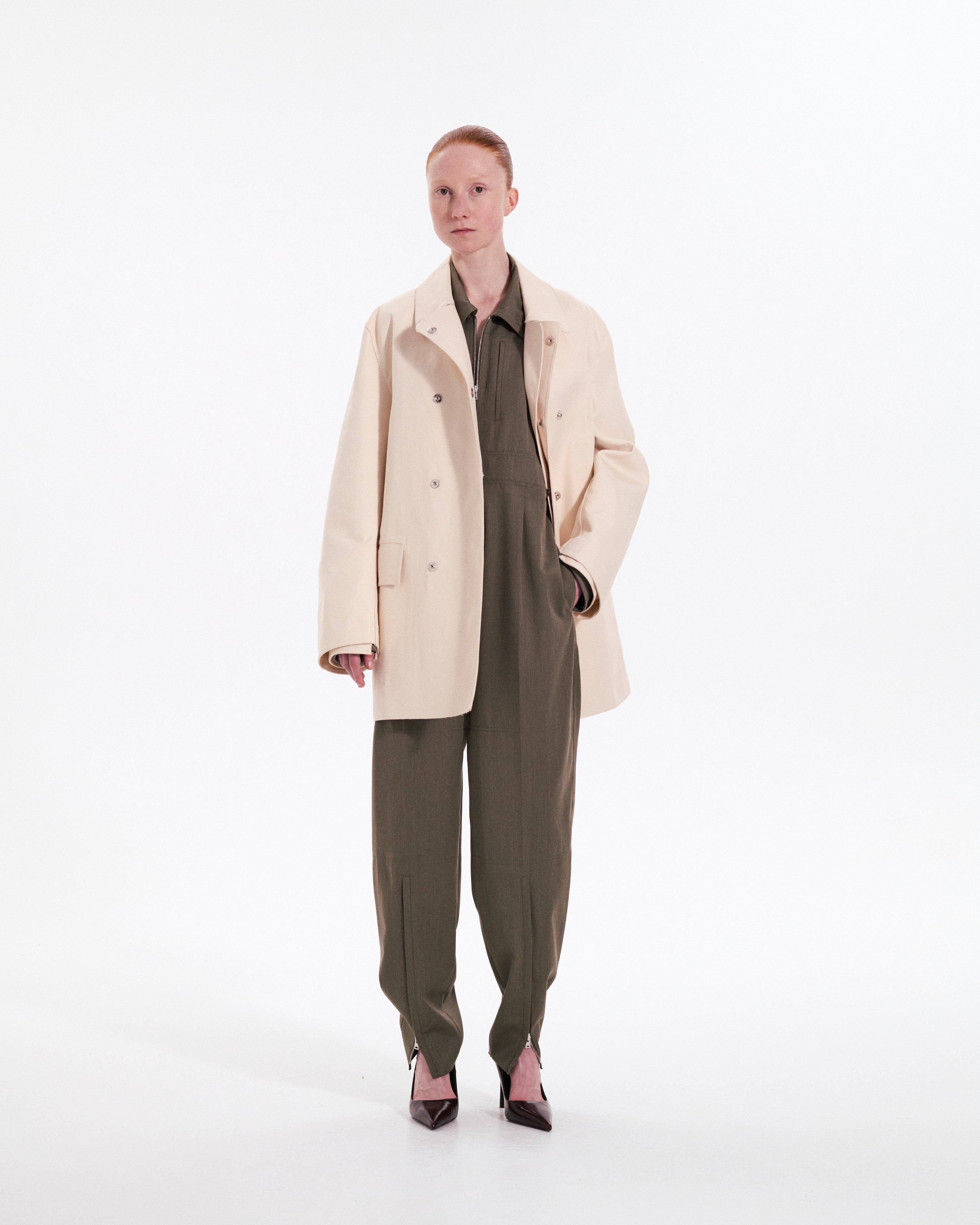 Double Faced Caban Coat