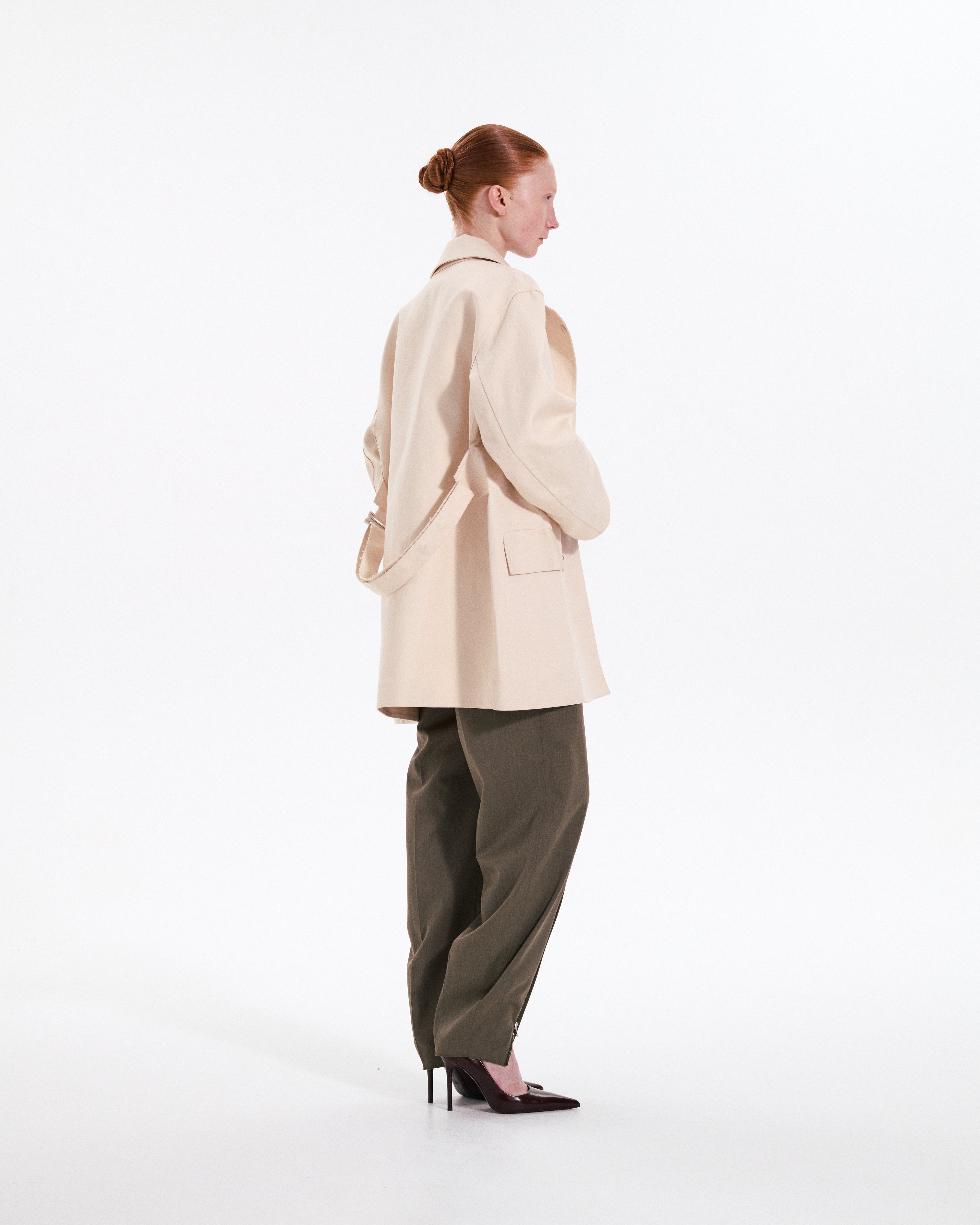 Double Faced Caban Coat