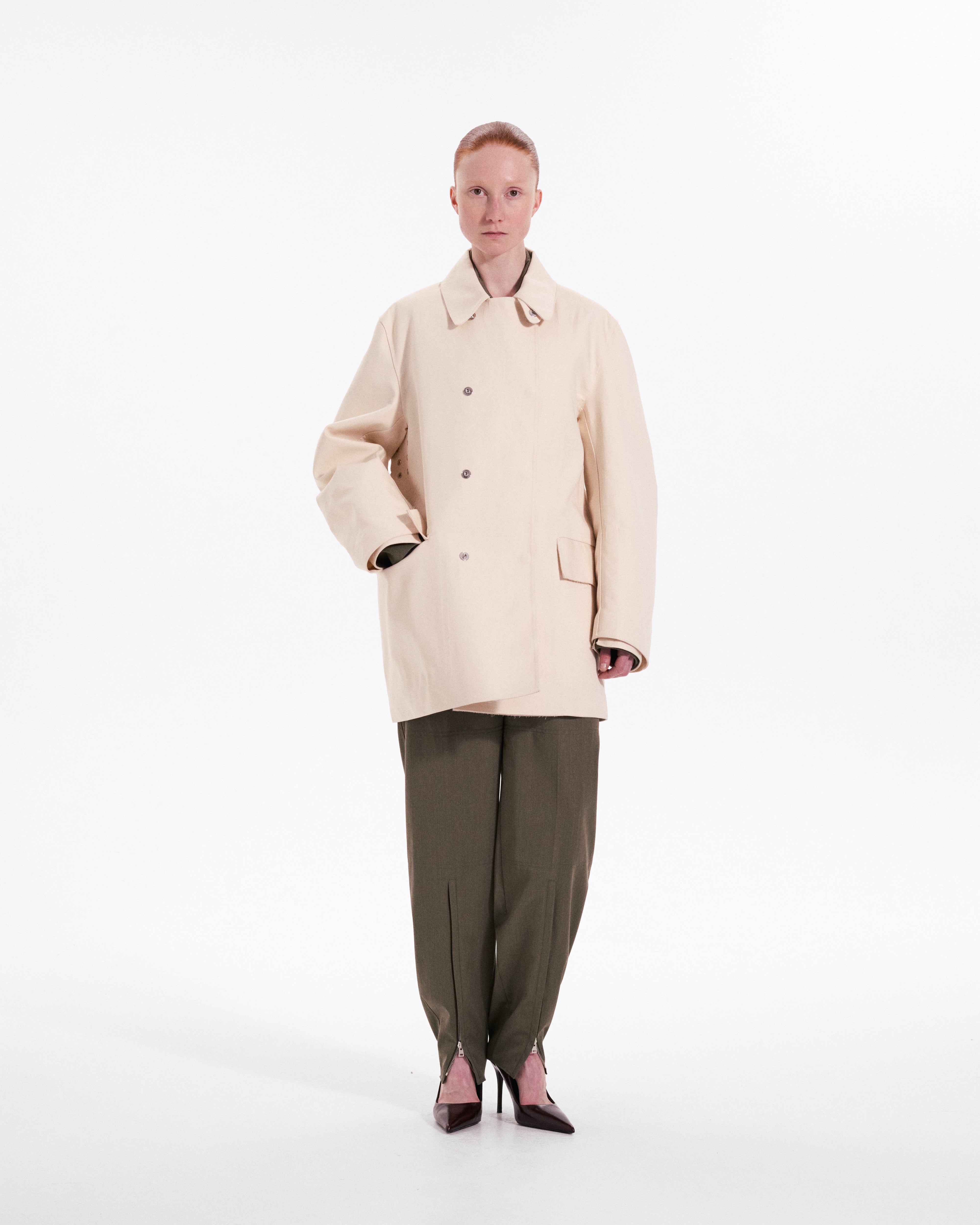 Double Faced Caban Coat