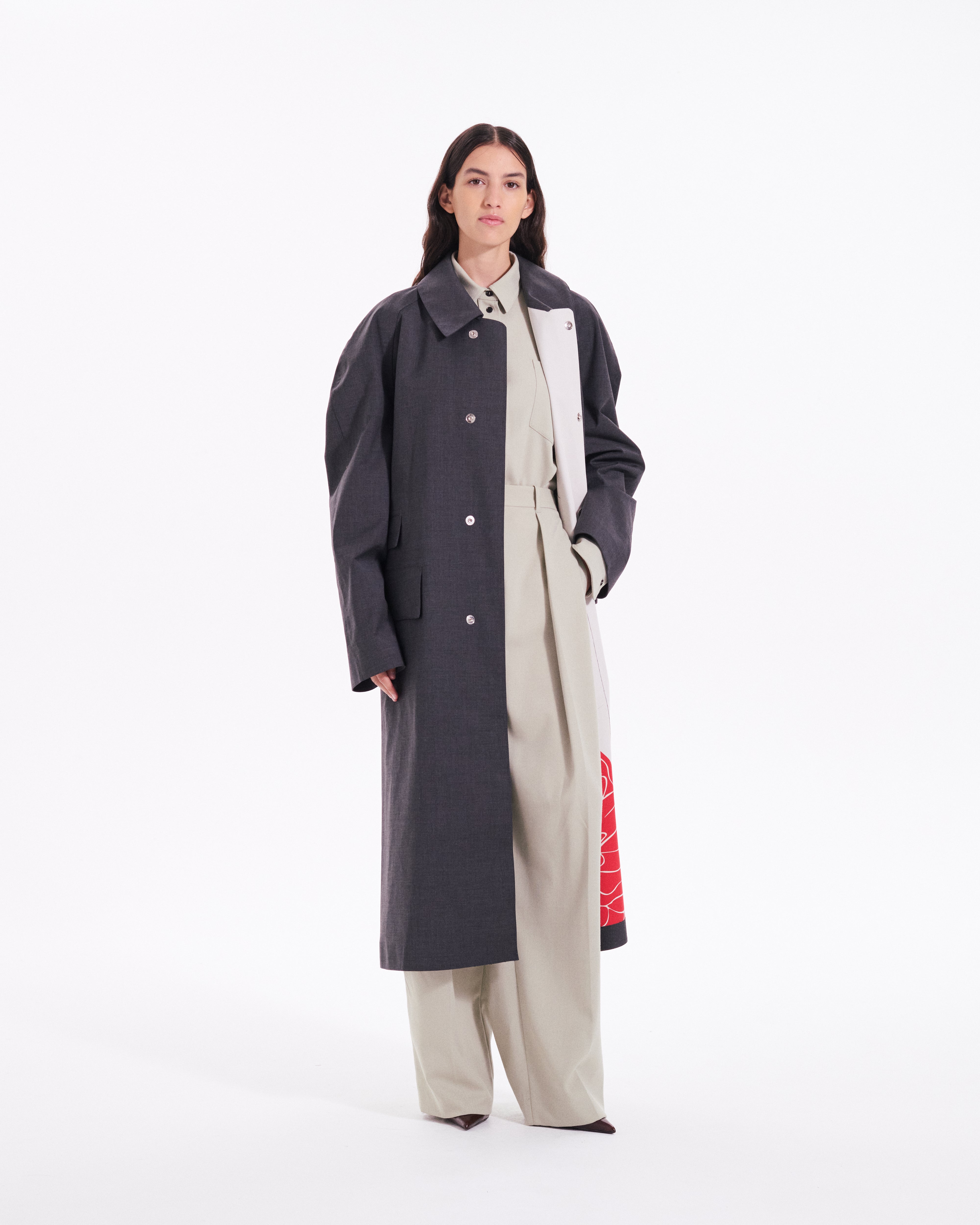 Double Faced Trench Coat
