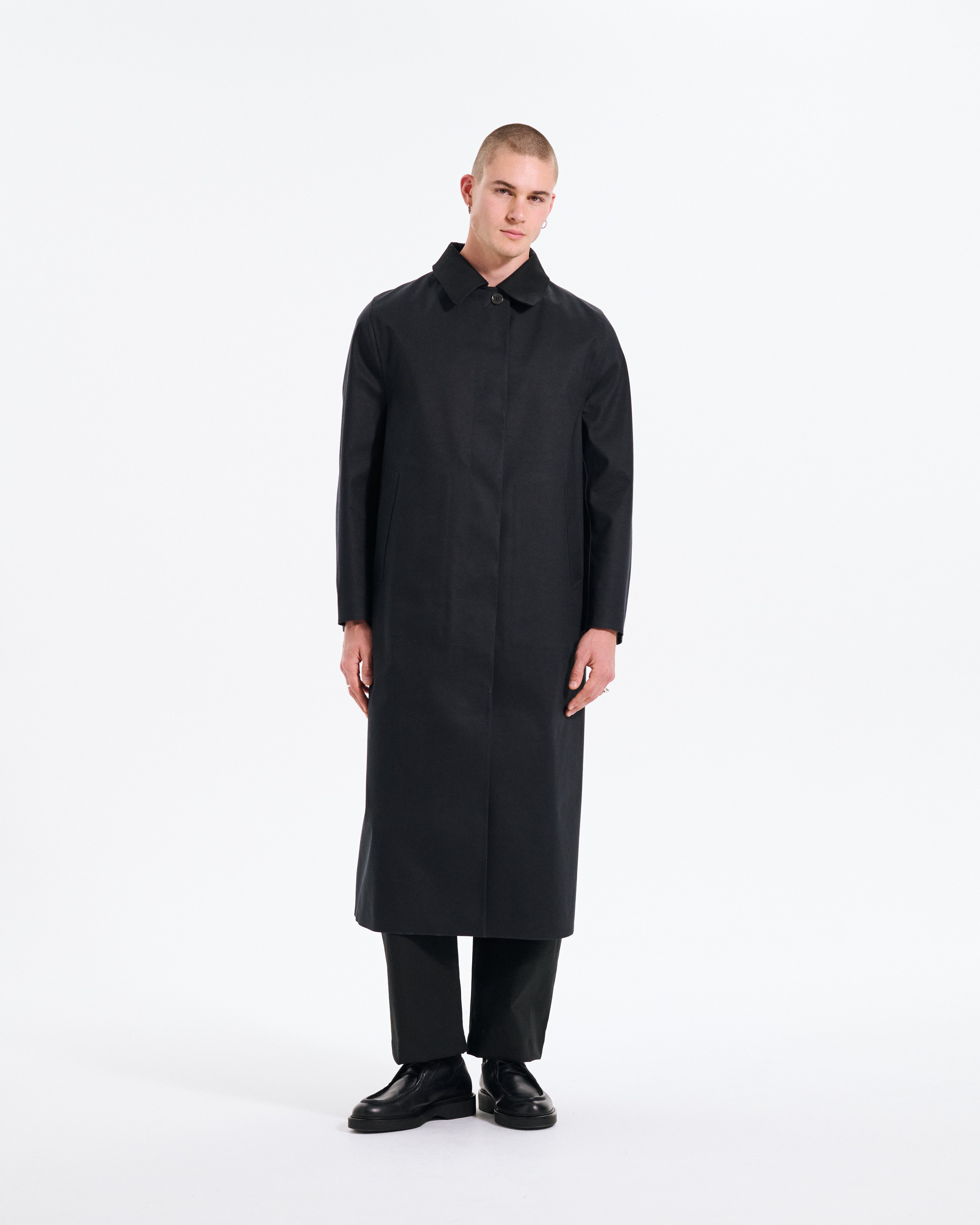 Long Rubberised Raincoat