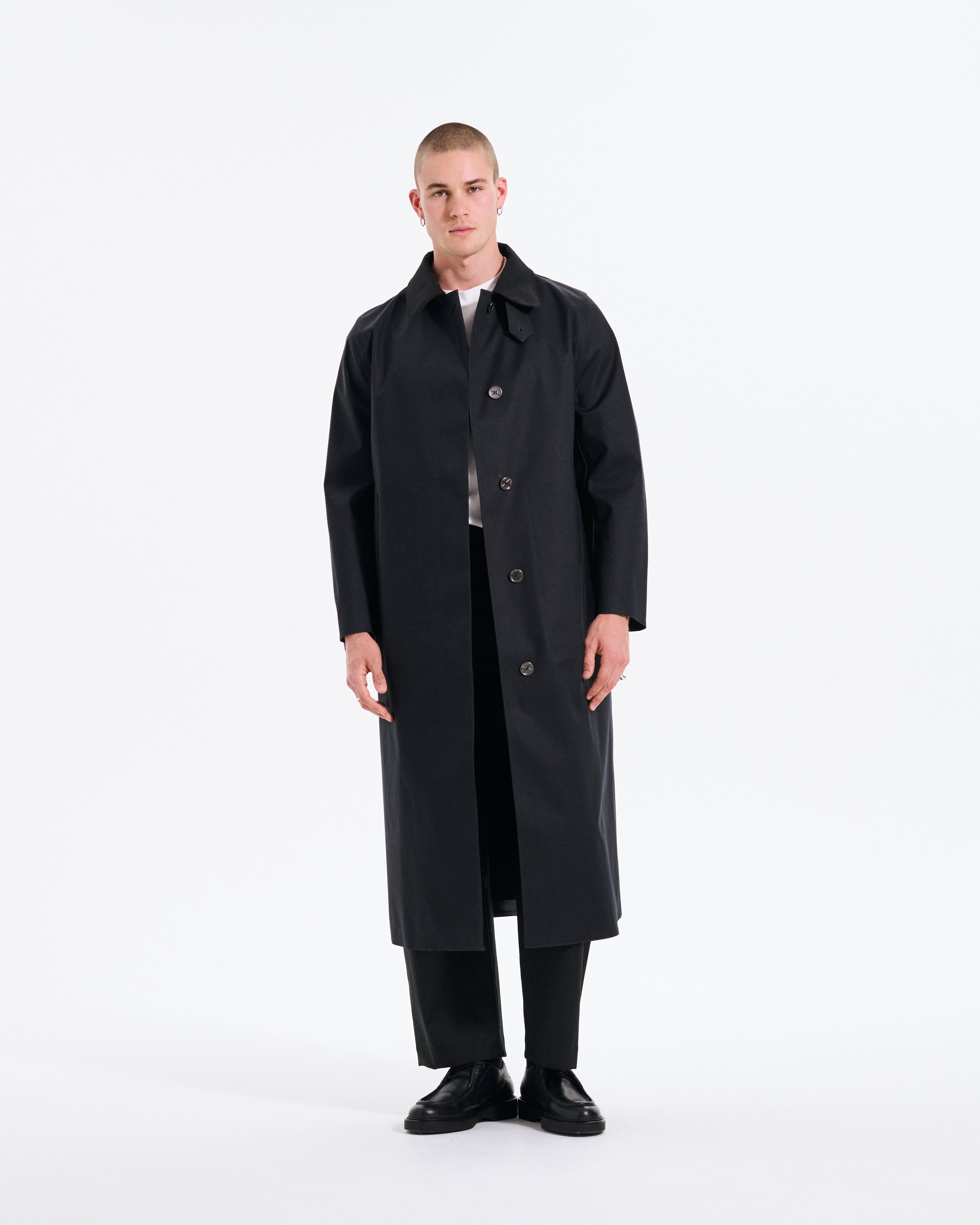 Long Rubberised Raincoat