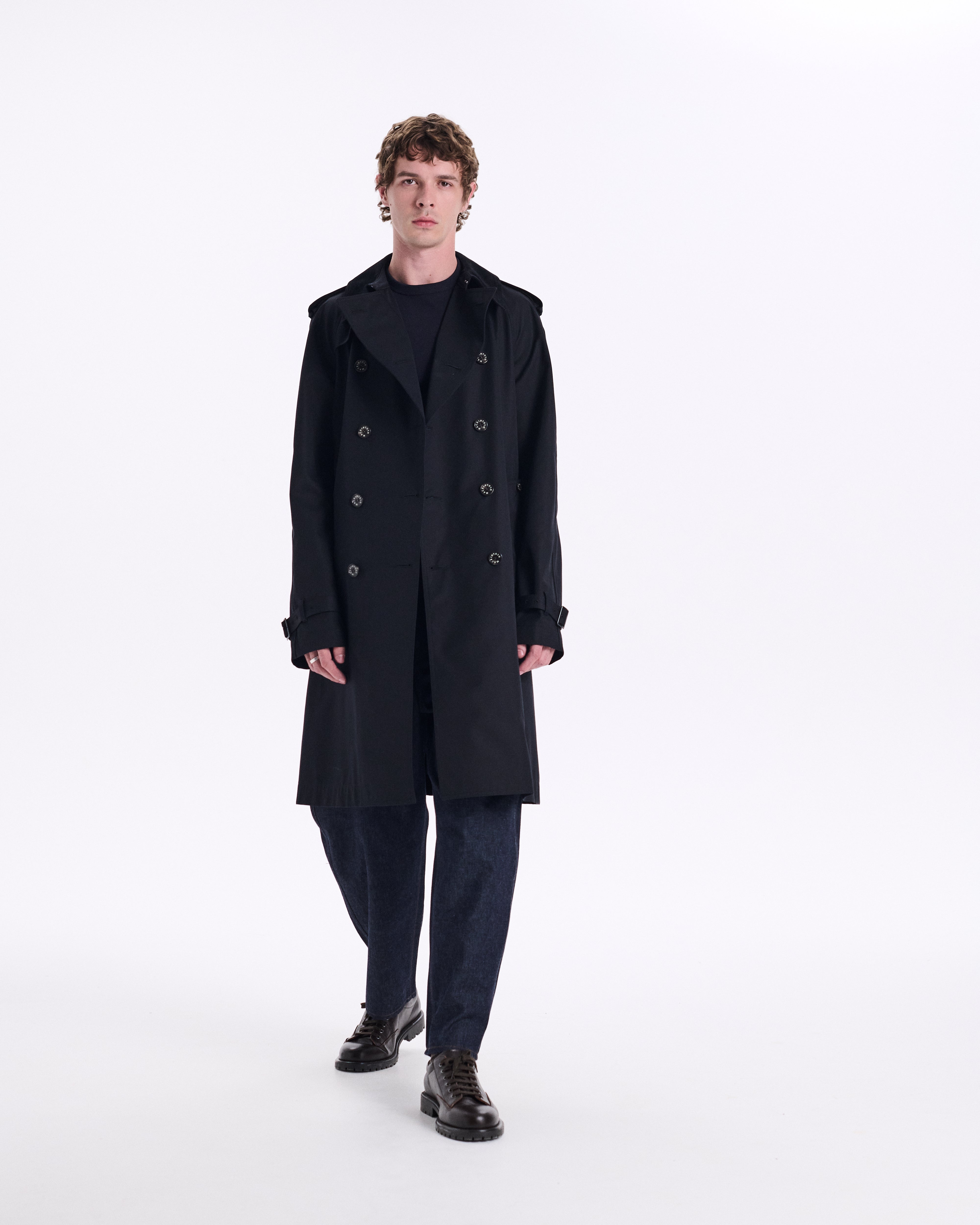 『美品』MACKINTOSH LONDON ロングコート トレンチコート　40黒 MACKINTOSH LONDON（マッキントッシュ ロンドン） トレンチコート