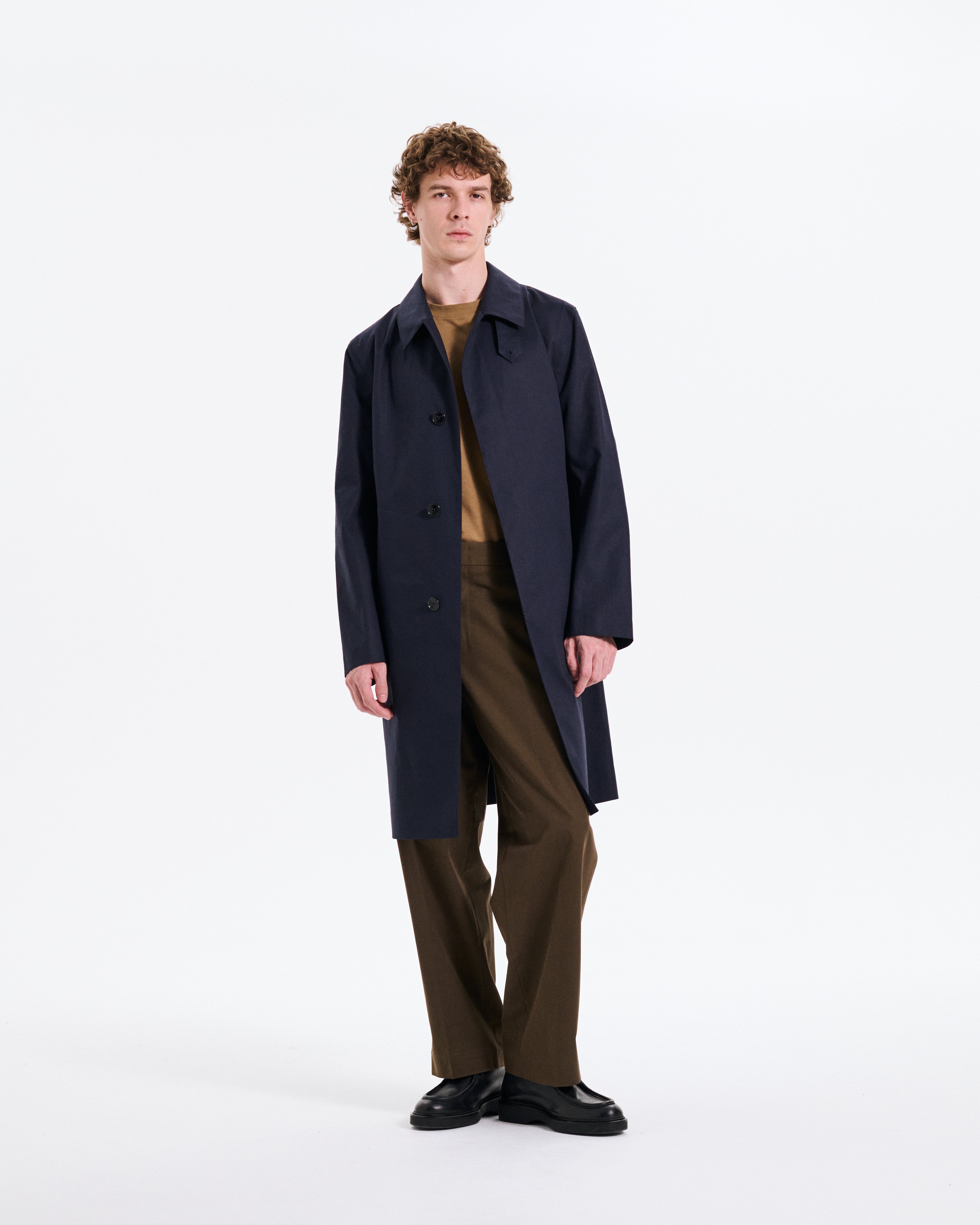 マッキントッシュ DUNKELD(レインテック) ネイビー Mens Dunkeld Raintec 3/4 Length Coat – Mackintosh