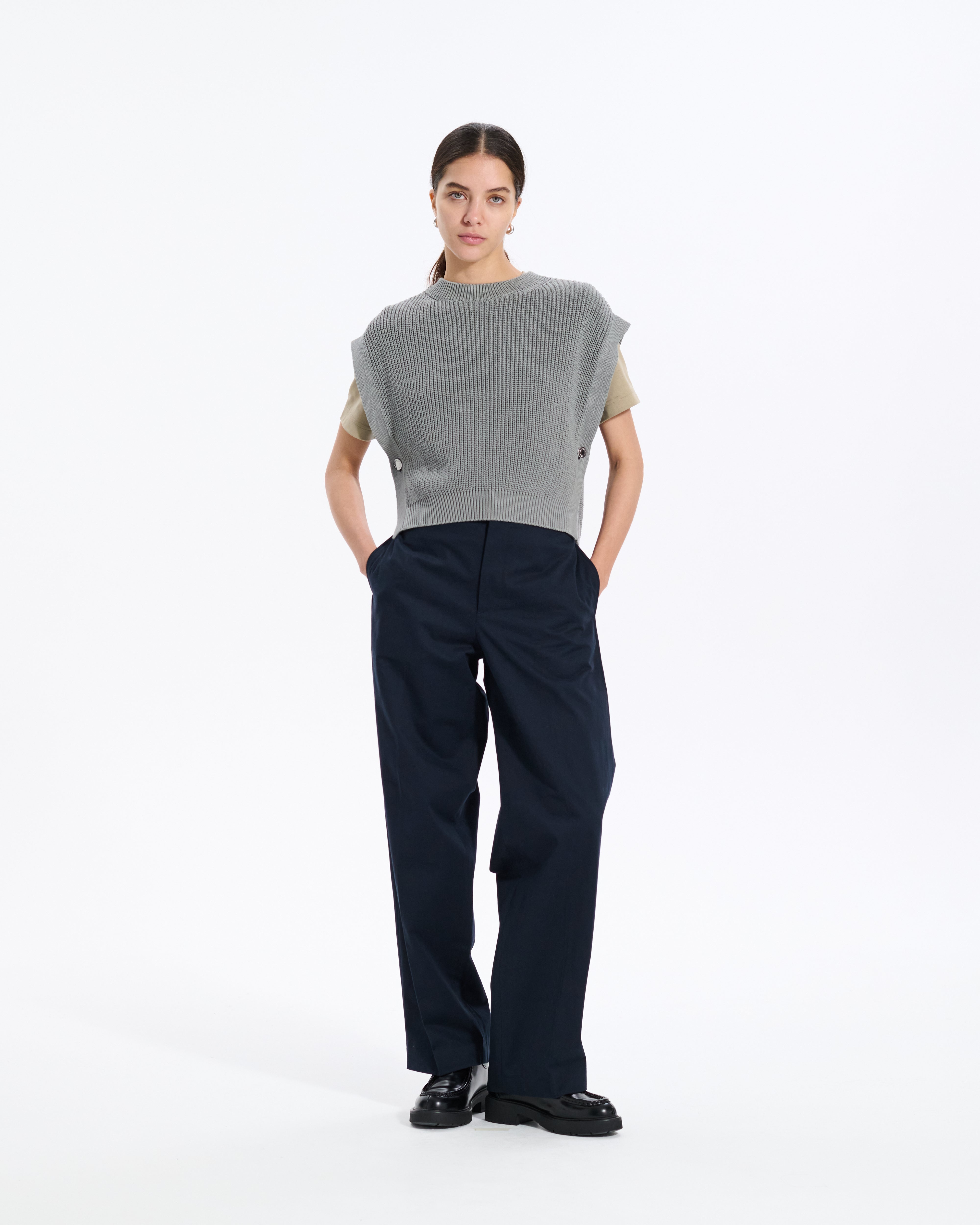 Jamper Cotton Vest Women's Knitwear