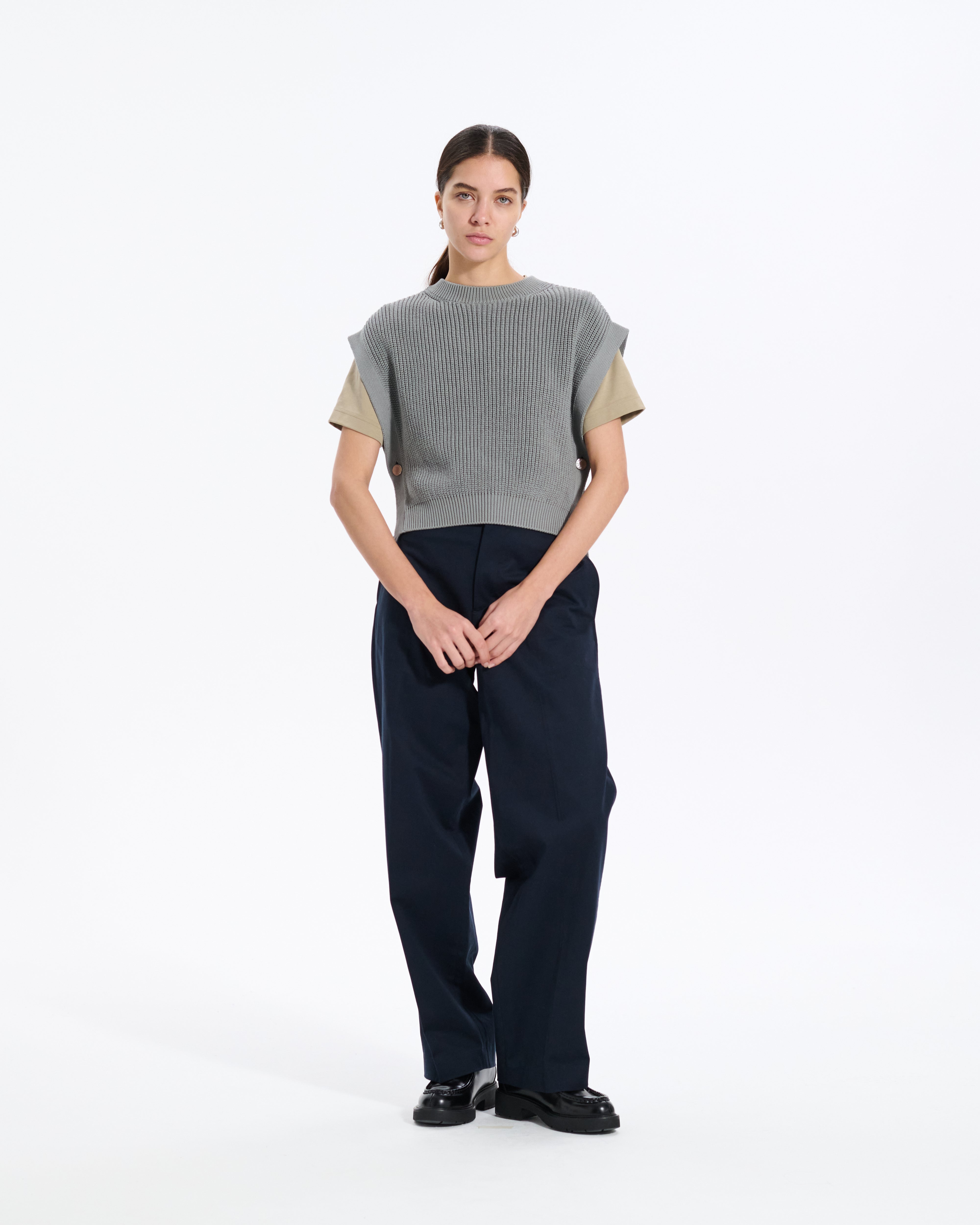 Jamper Cotton Vest Women's Knitwear
