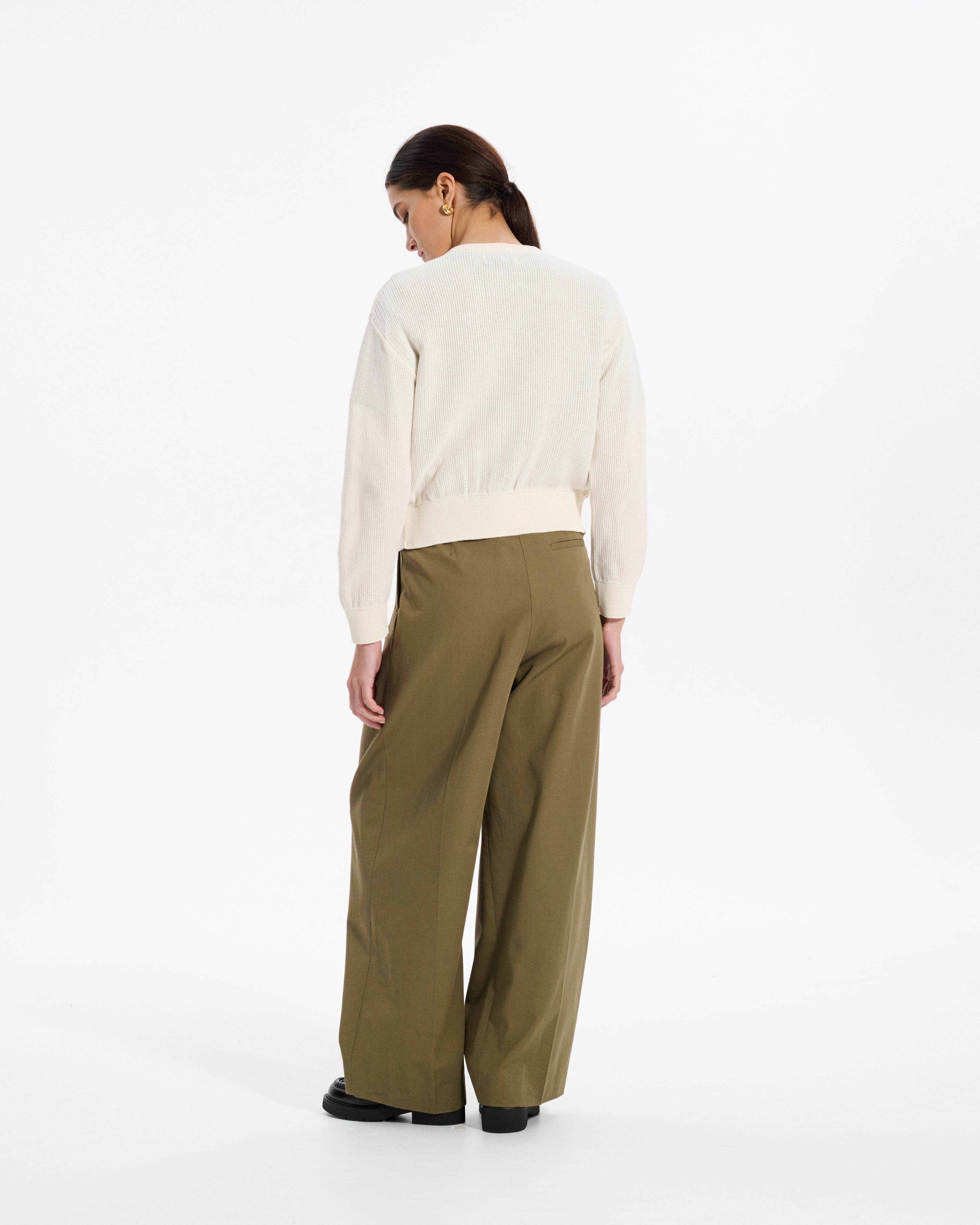 Washi Paper Pocket Cardigan Women's Knitwear