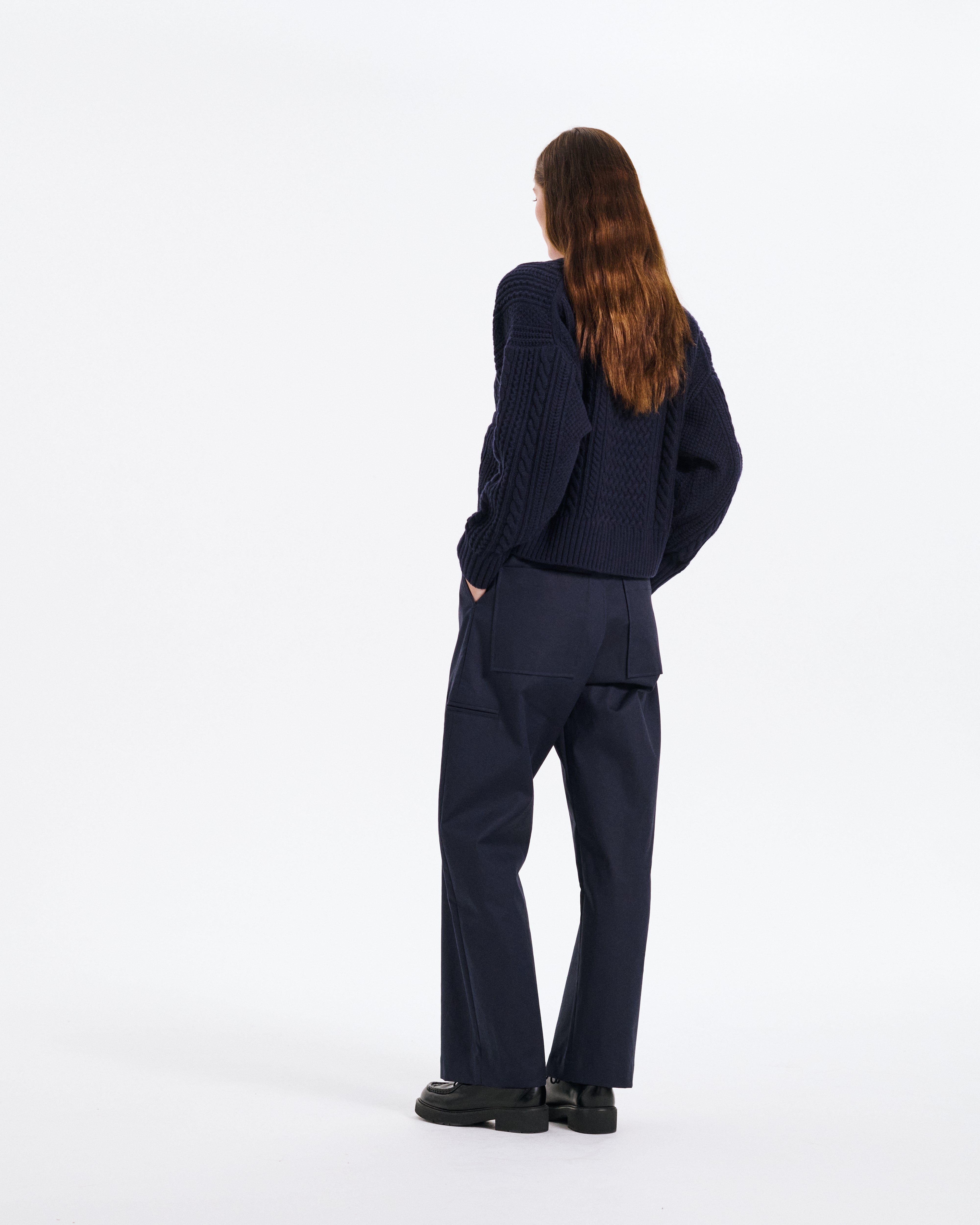 ウィメンズ MACKINTOSH crafted by BATONER ケーブルカーディガン