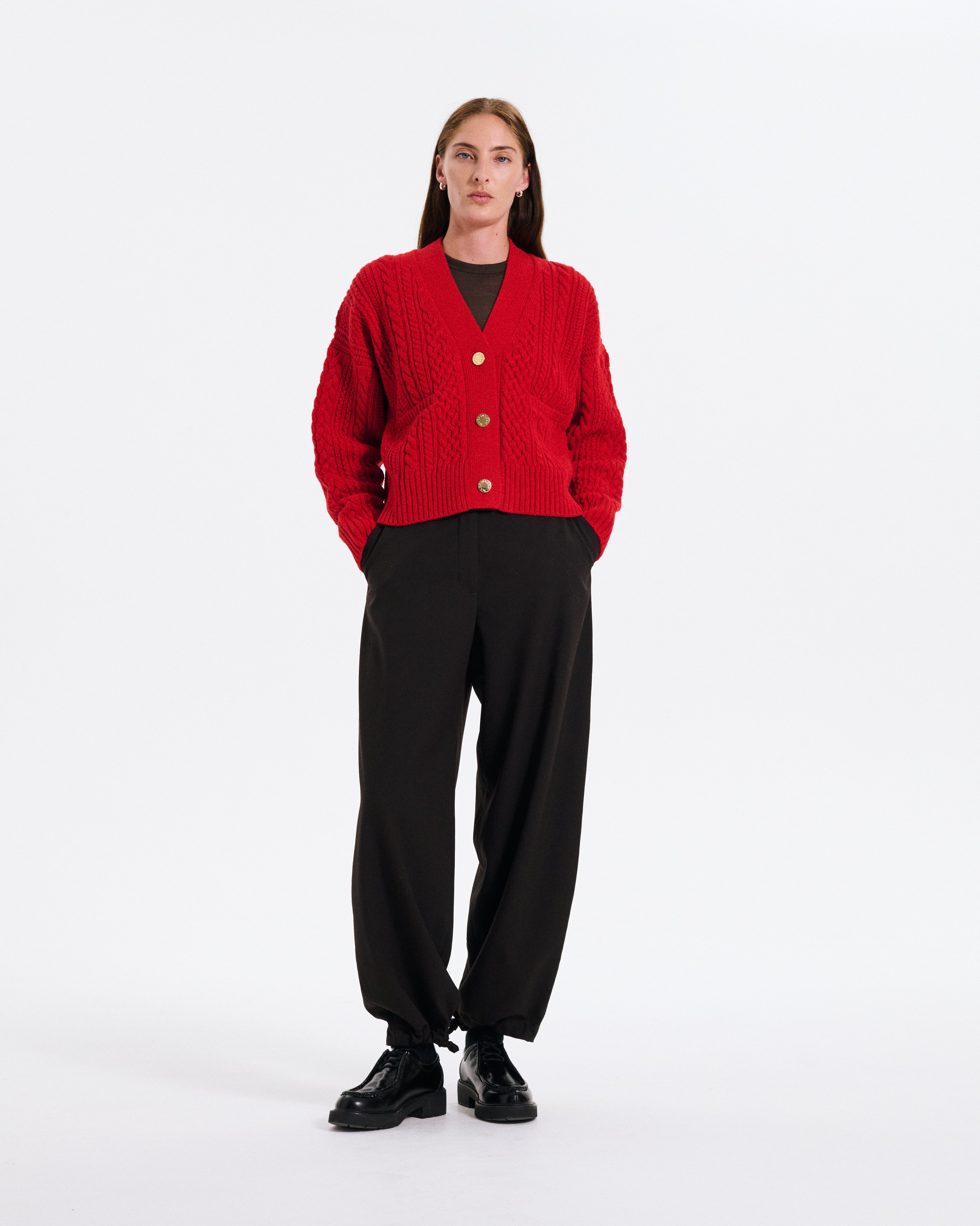 Cable Cardigan Gogi Berry